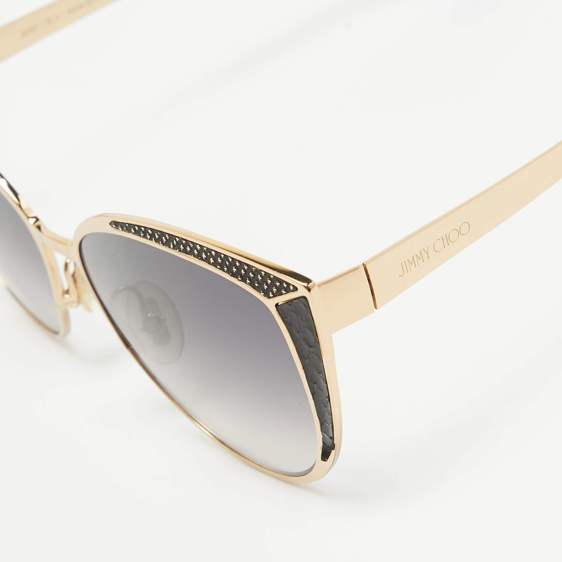 Jimmy Choo Black Gold Gradient DOMI S Frame Cat Eye Sunglasses Jimmy Choo TLC