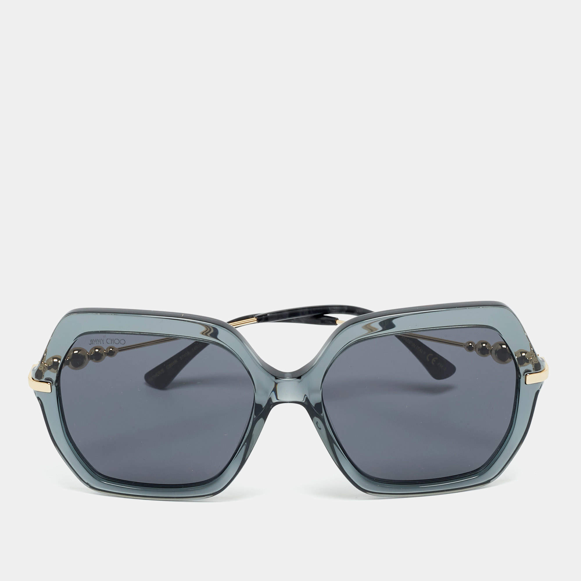 Pre Owned Jimmy Choo Black Esther/S C8WIR Oversized Sunglasses