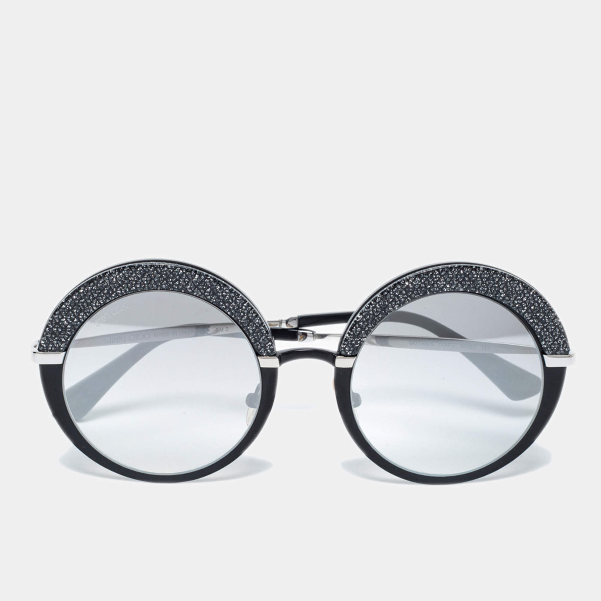 Jimmy Choo Black GOTHA/S Round Gradient Sunglasses