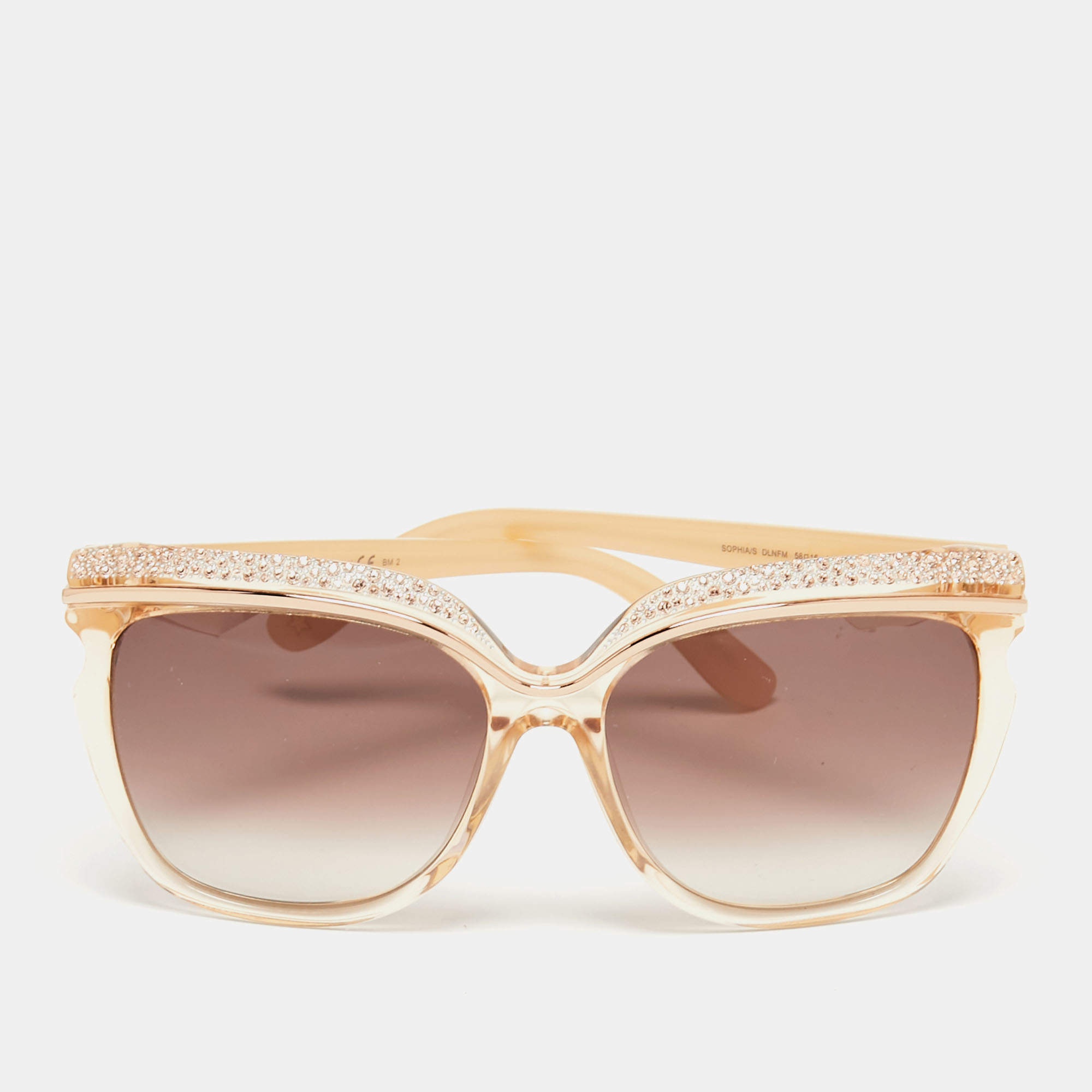 Jimmy Choo Beige DLNFM Sophia Gradient Sunglasses