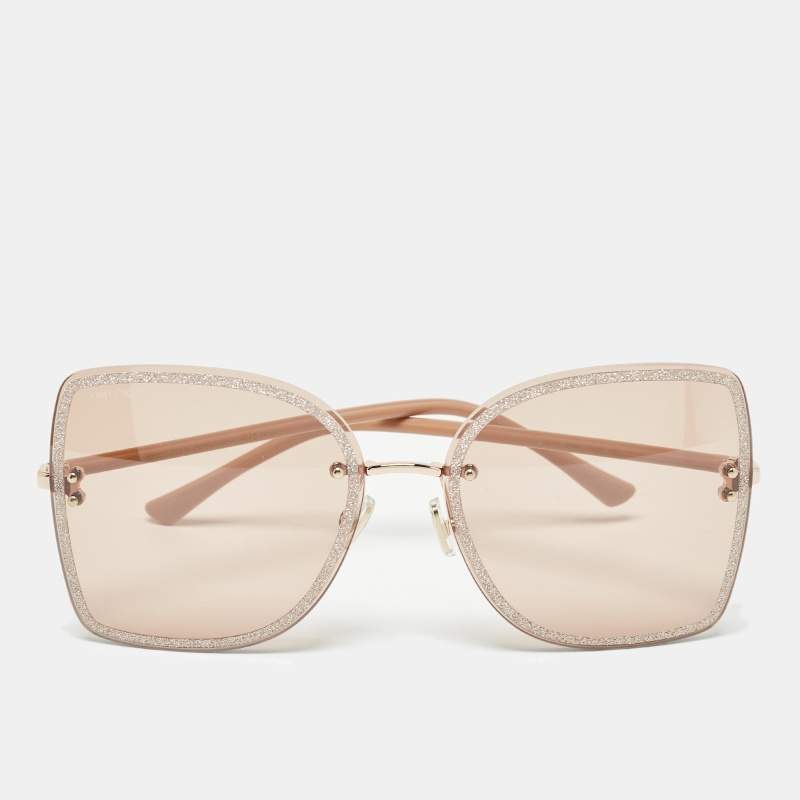 Jimmy Choo Pink Leti Square Sunglasses