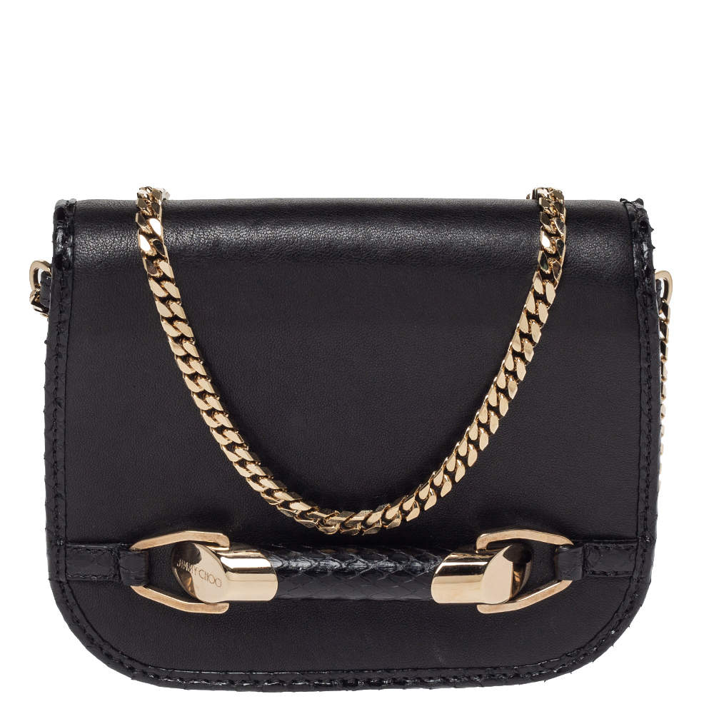 Jimmy Choo Black Leather Zadie Crossbody Bag Jimmy Choo | The Luxury Closet