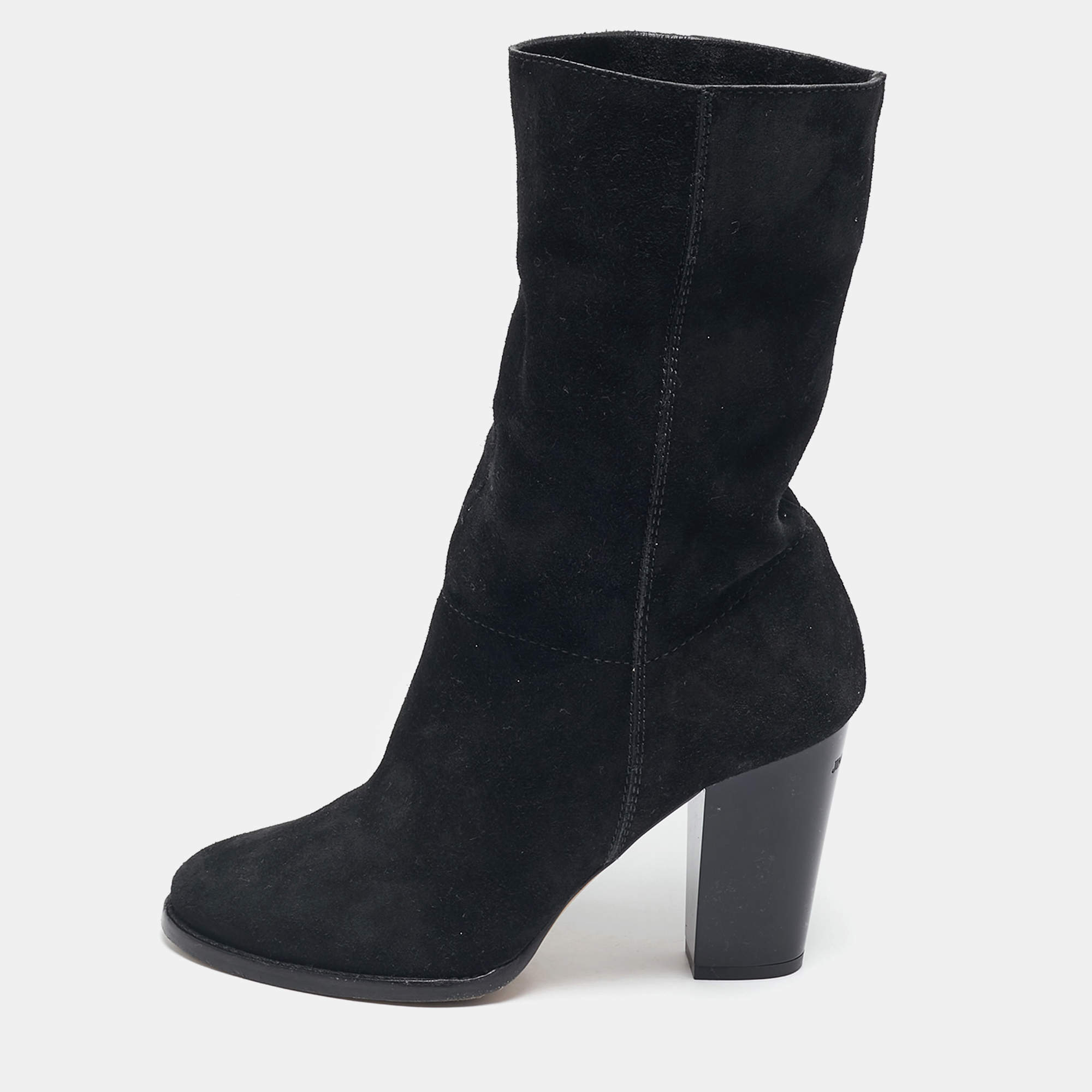 Jimmy Choo Black Suede Ankle Boots Size 36