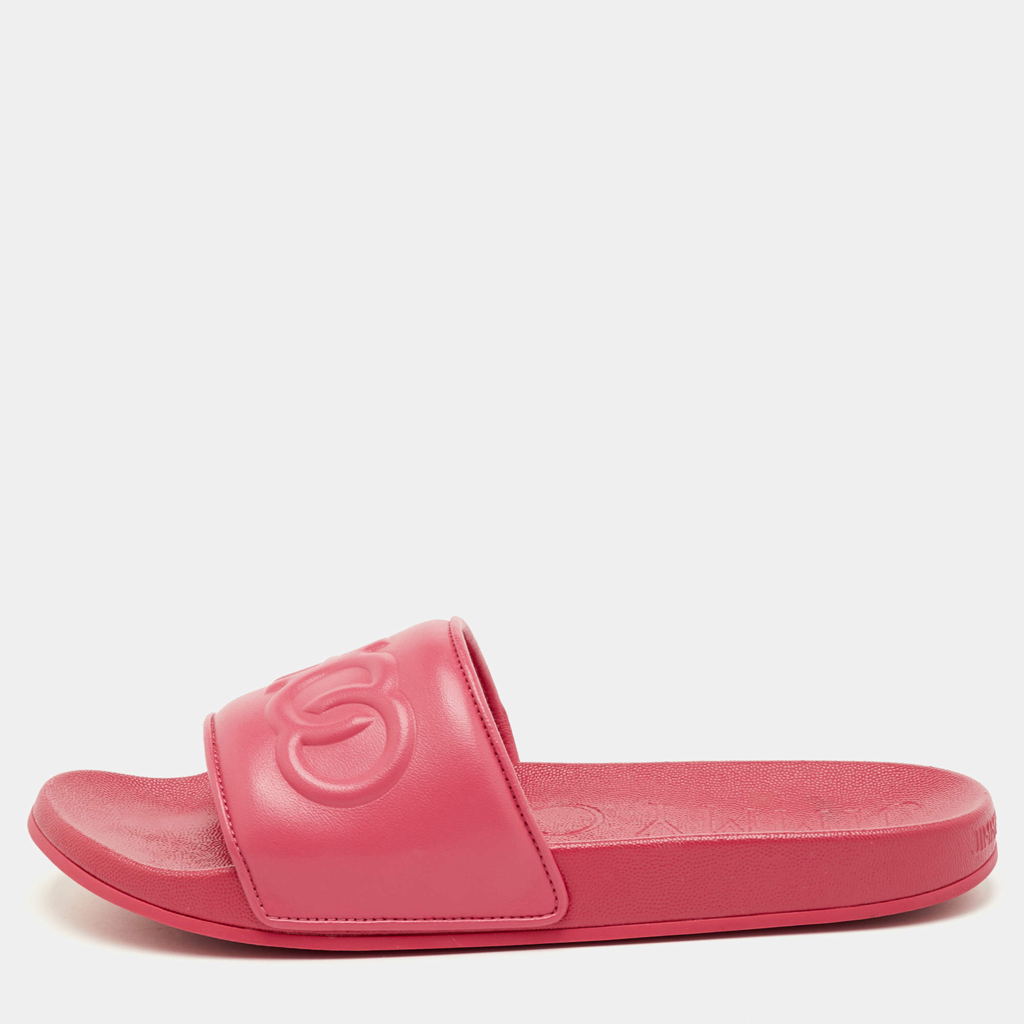 مملوكة مسبقًا Jimmy Choo Azari Size 43 Pink Leather Slide Sandals