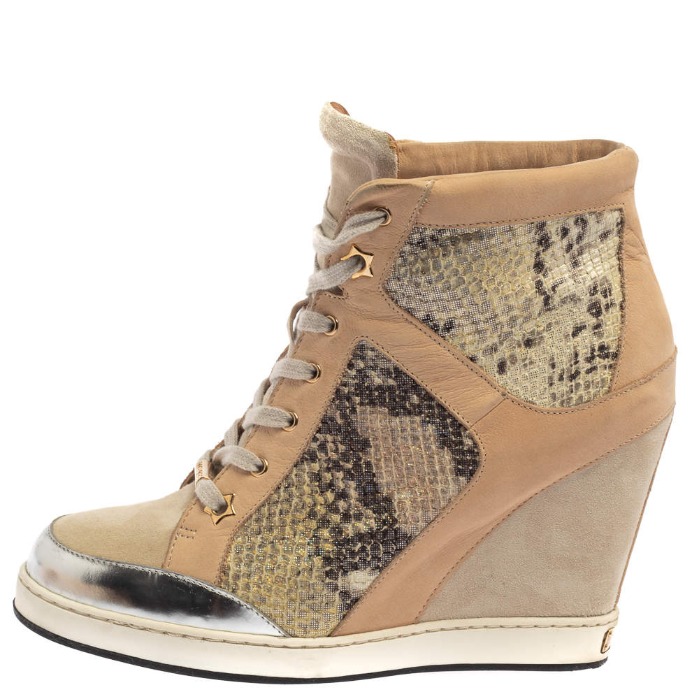 Jimmy choo deals wedge sneakers