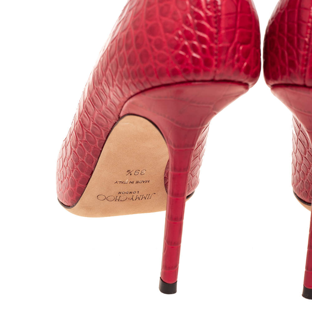 Leather heels Jimmy Choo Red size 35 EU in Leather - 23726636