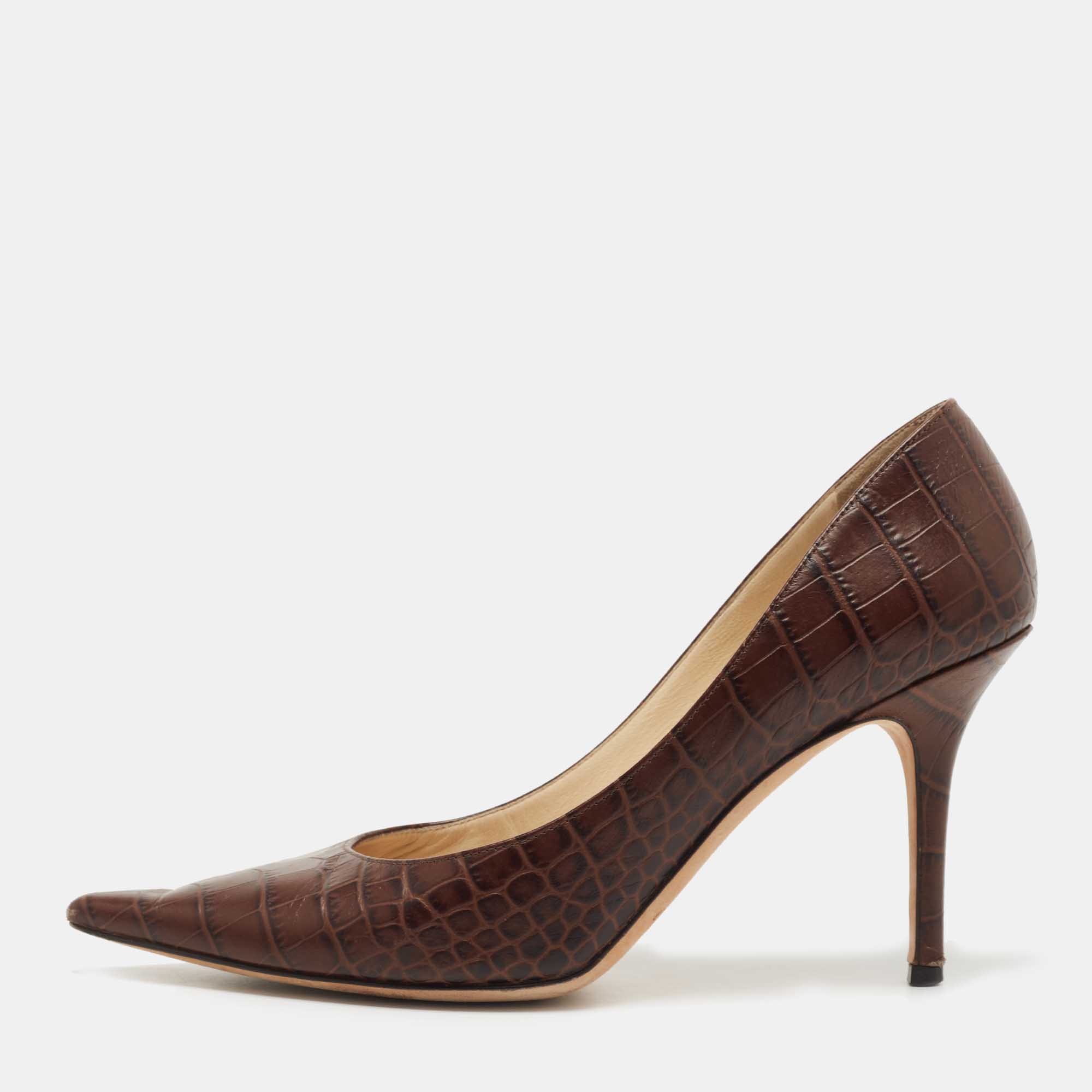 Jimmy choo crocodile outlet pumps