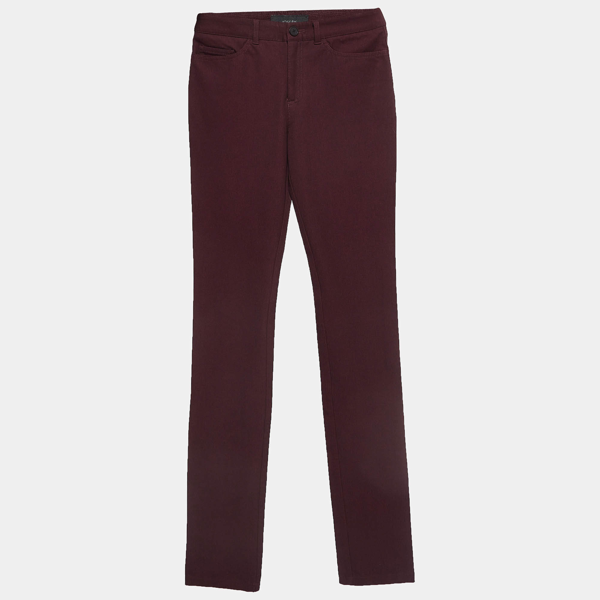 Joseph Burgundy Stretch Knit Skinny Jeans S Waist 24"