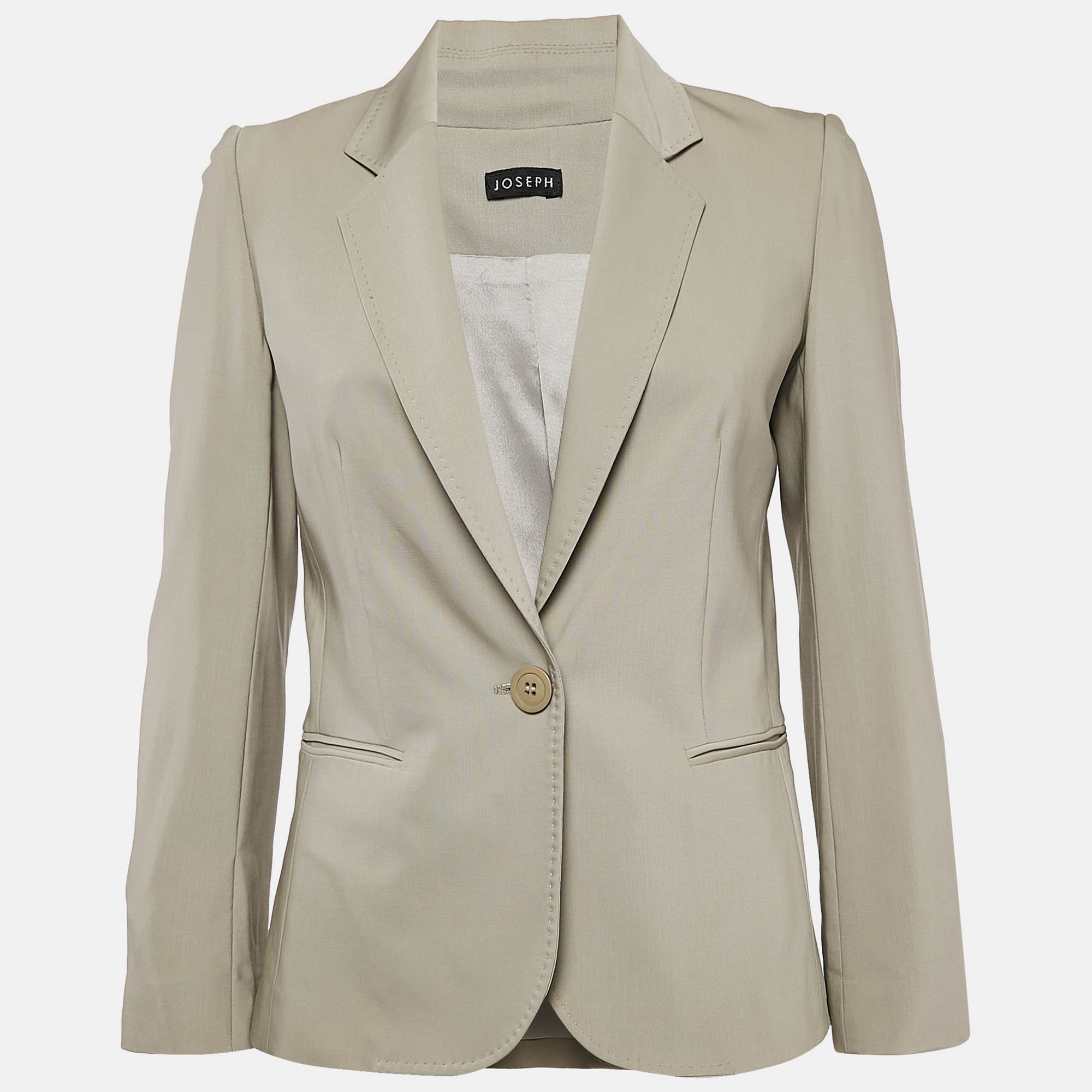 Joseph Grey Wool Single Breasted Blazer S