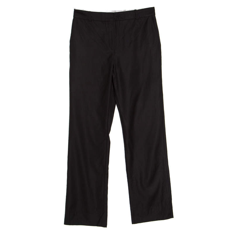 Joseph Black Wool Lad Super 100 Tailored Trousers S
