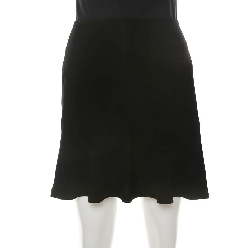 Pre Owned Joseph Black Stretch Crepe Albany Skirt M