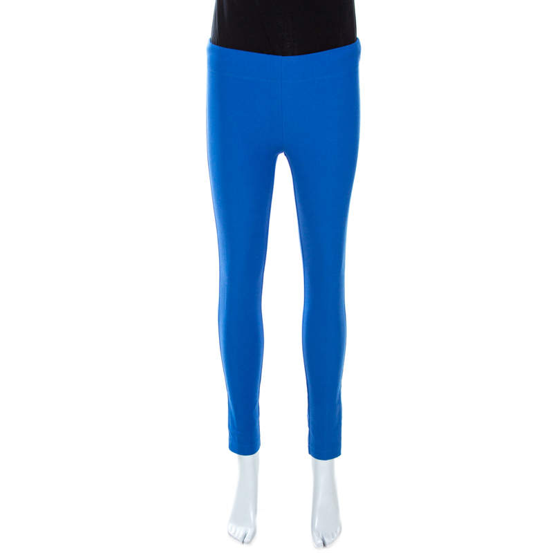 Joseph Blue Stretch Gabardine Leggings S