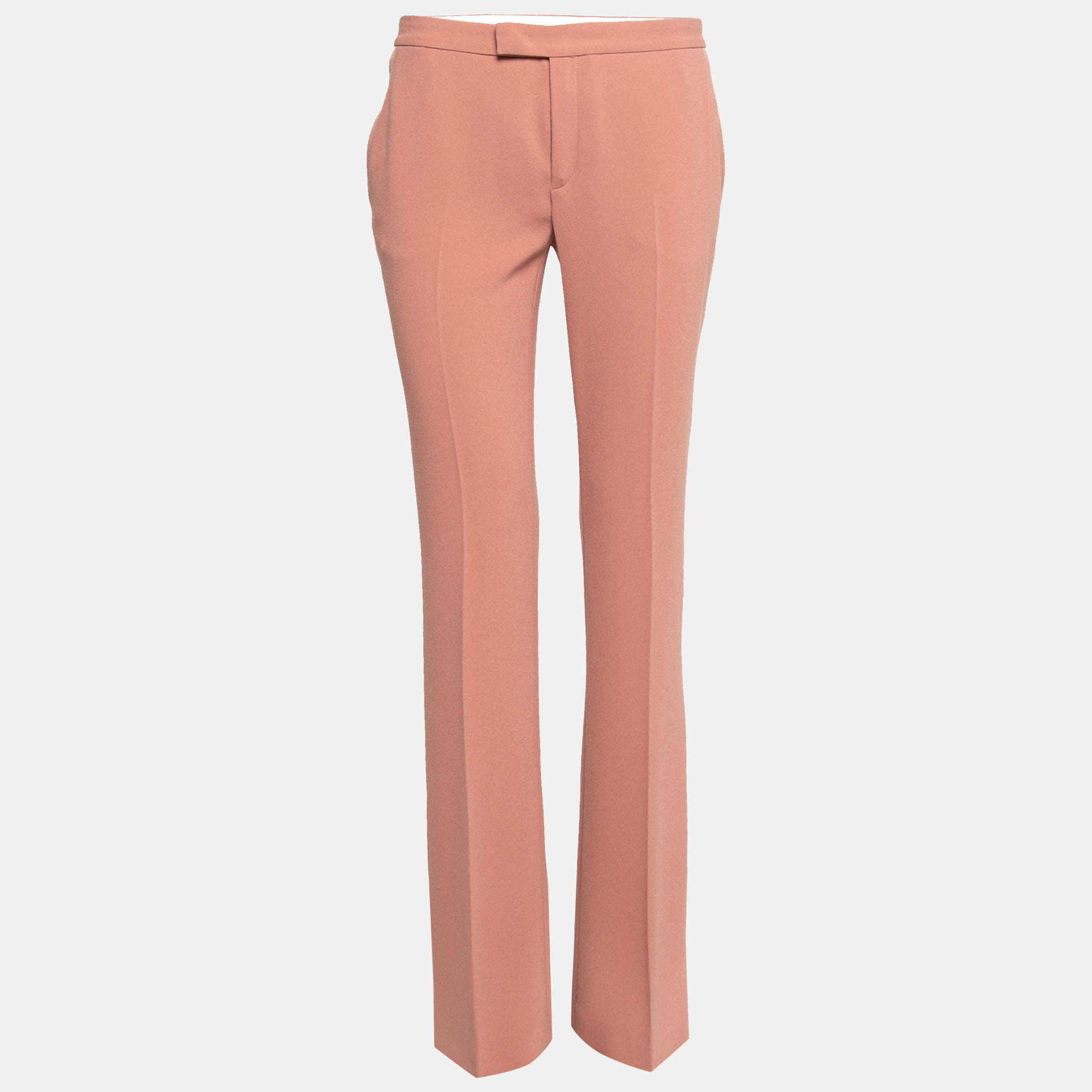 Pre Owned Joseph Nude Stretch Crepe Tailored Trousers M
