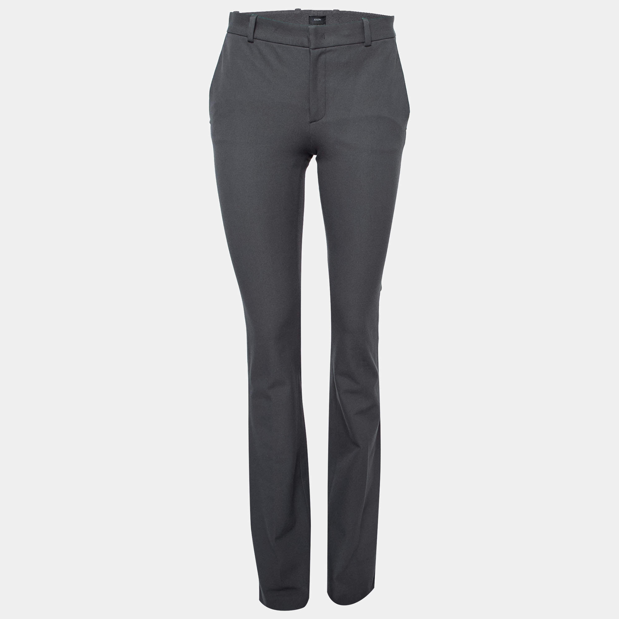 Joseph Grey Stretch-Gabardine Flared New Rocket Trousers S