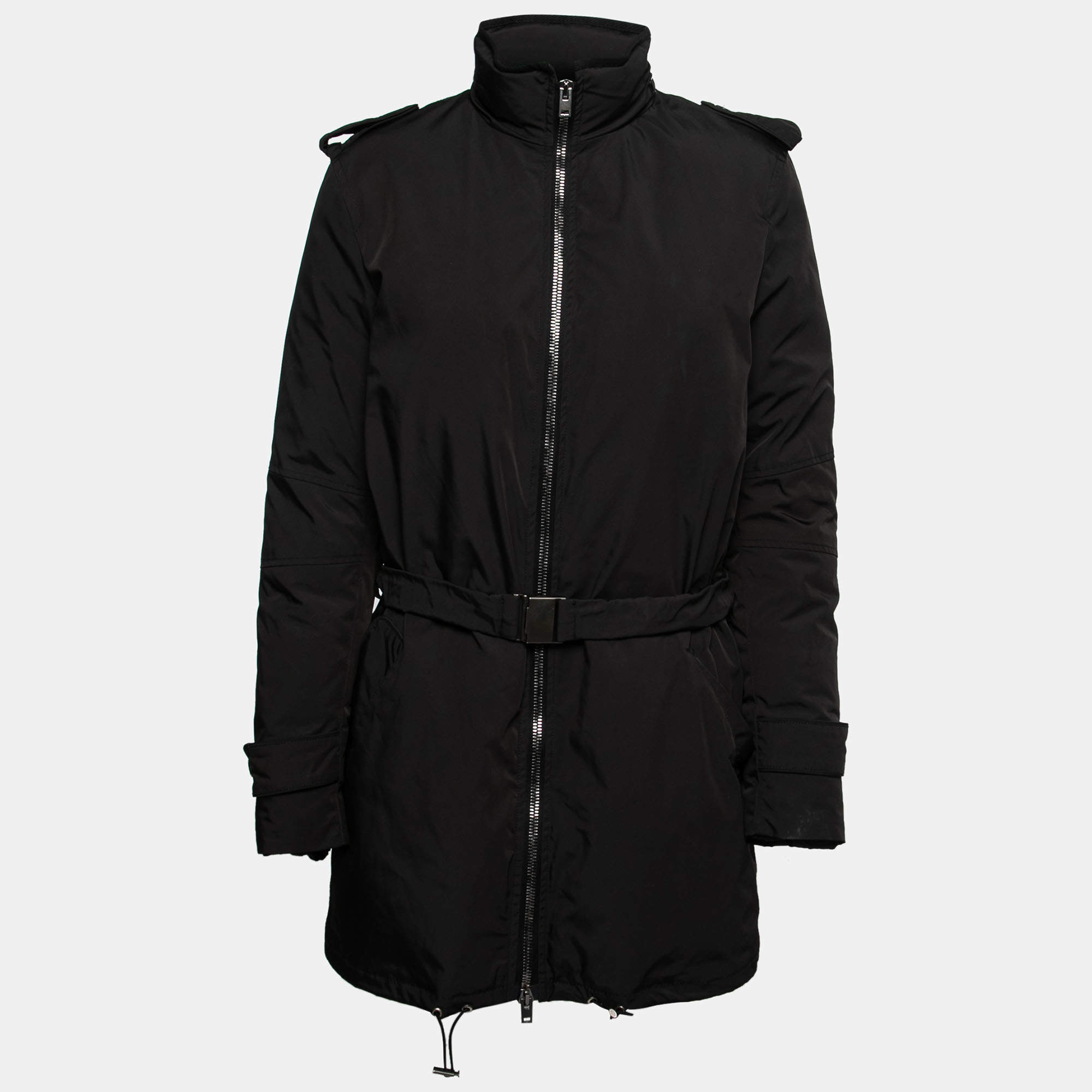 Joseph Black Synthetic Quilted Jacket S