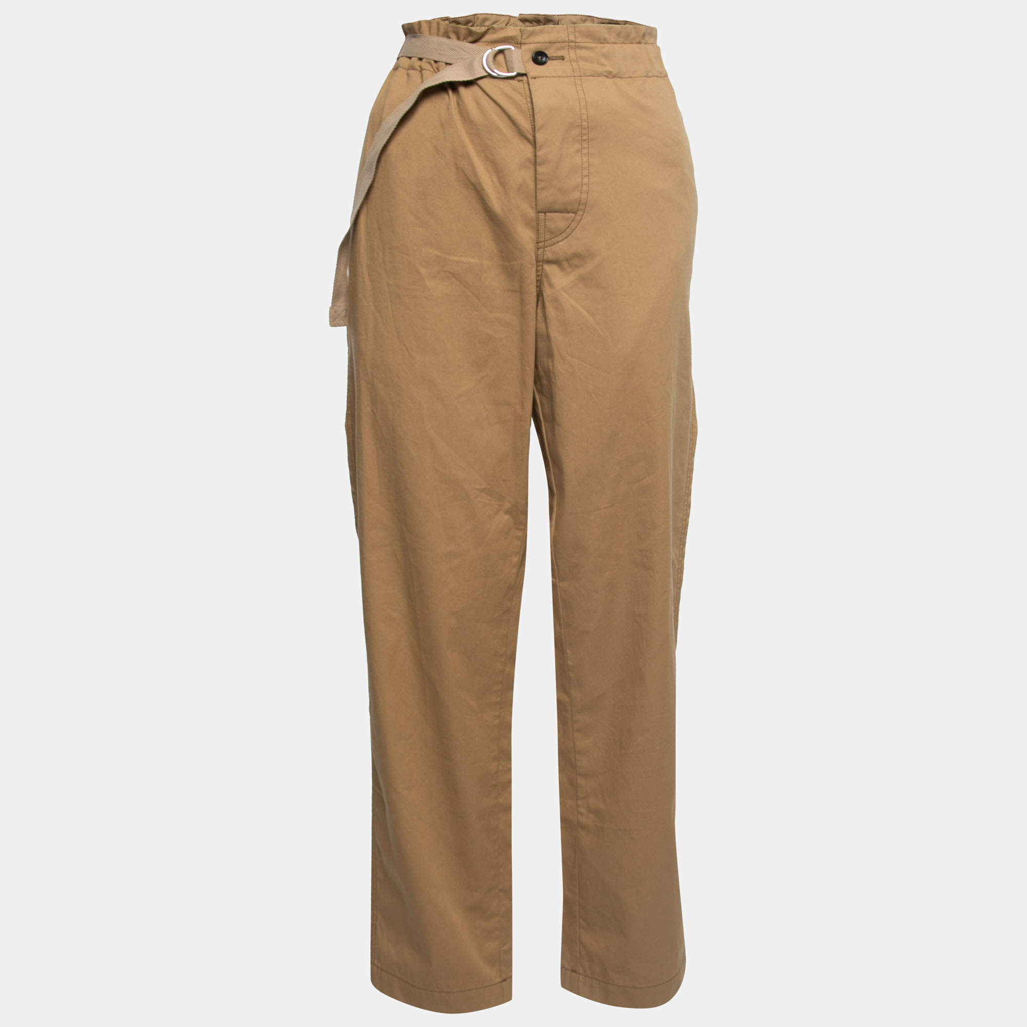Pre Owned Joseph Beige Cotton Trousers XL