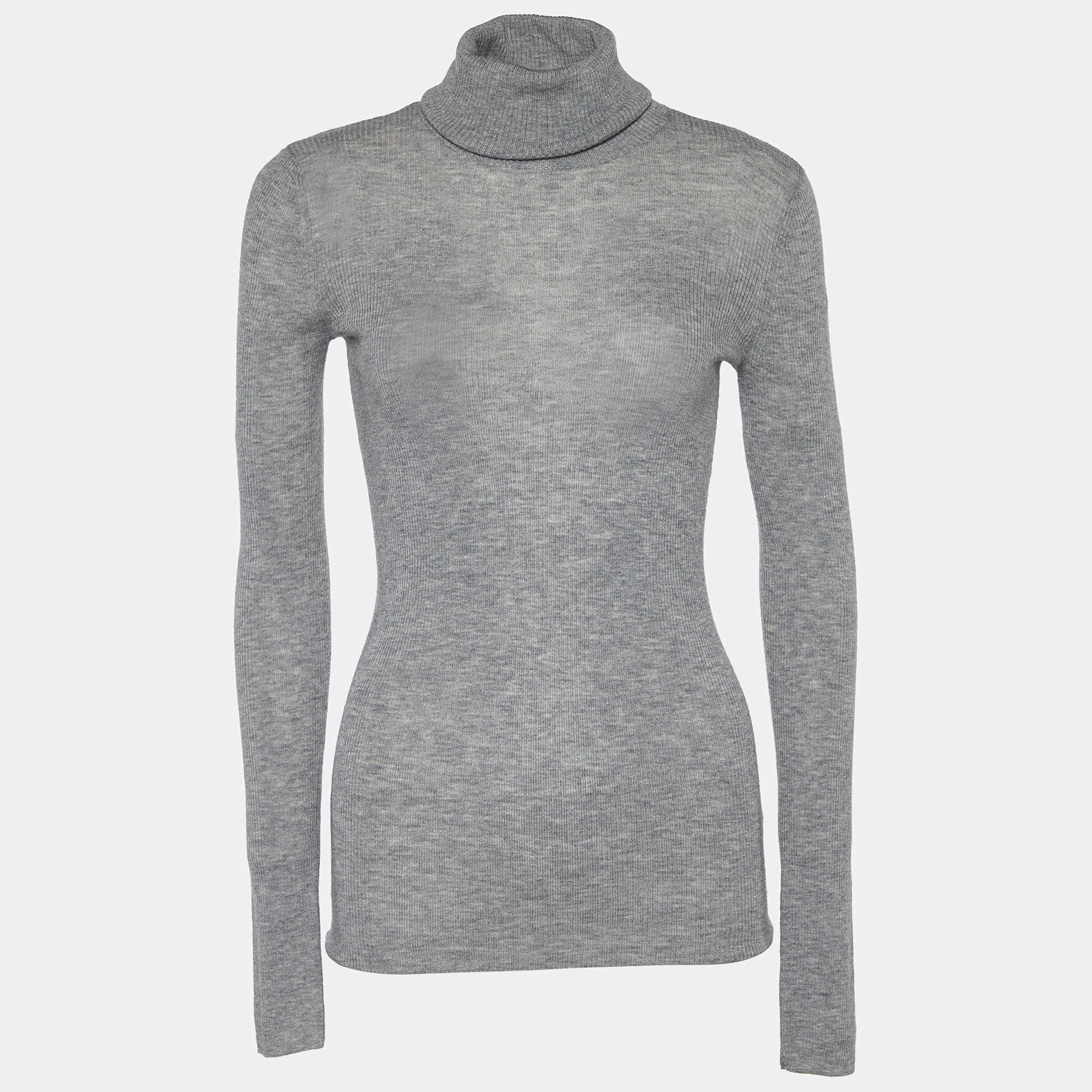 Joseph Grey Cashmere Turtleneck Sweater M