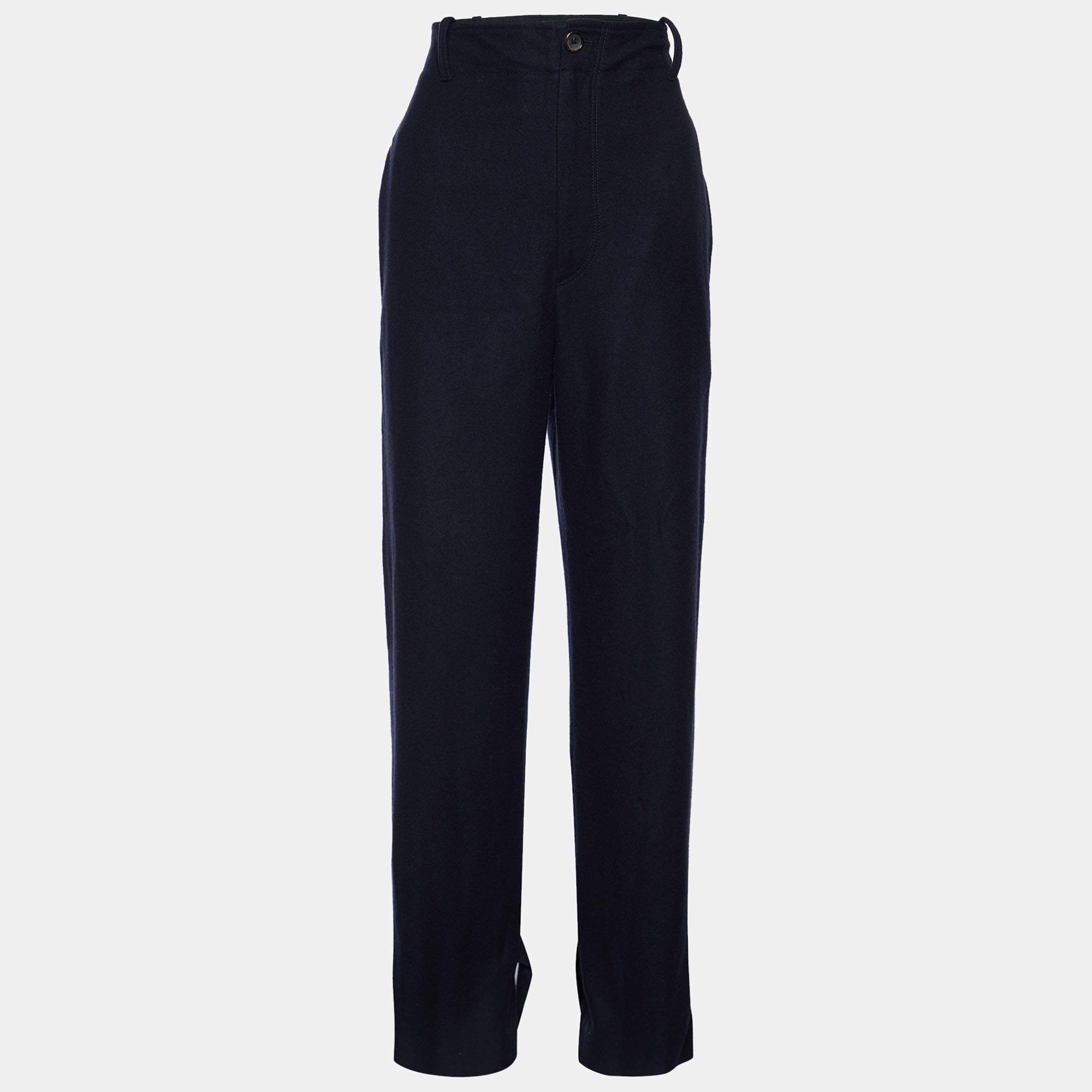 Joseph Navy Blue Light Felt Birkeland Trousers S