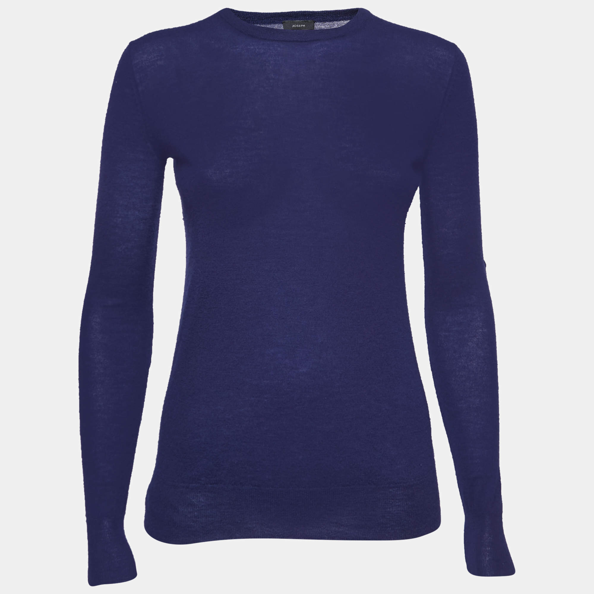 Joseph Navy Blue Cashmere Knit  Crew Neck Sweater M