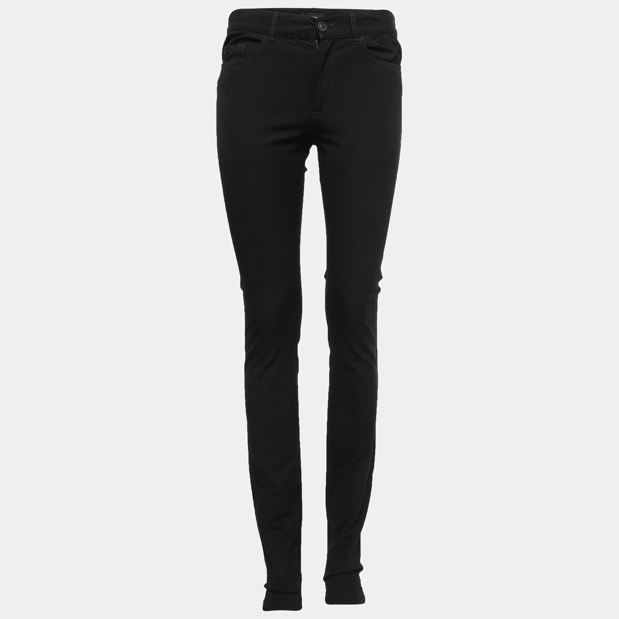 Pre Owned Joseph Black Denim Skinny Stretch Jeans S Waist 30