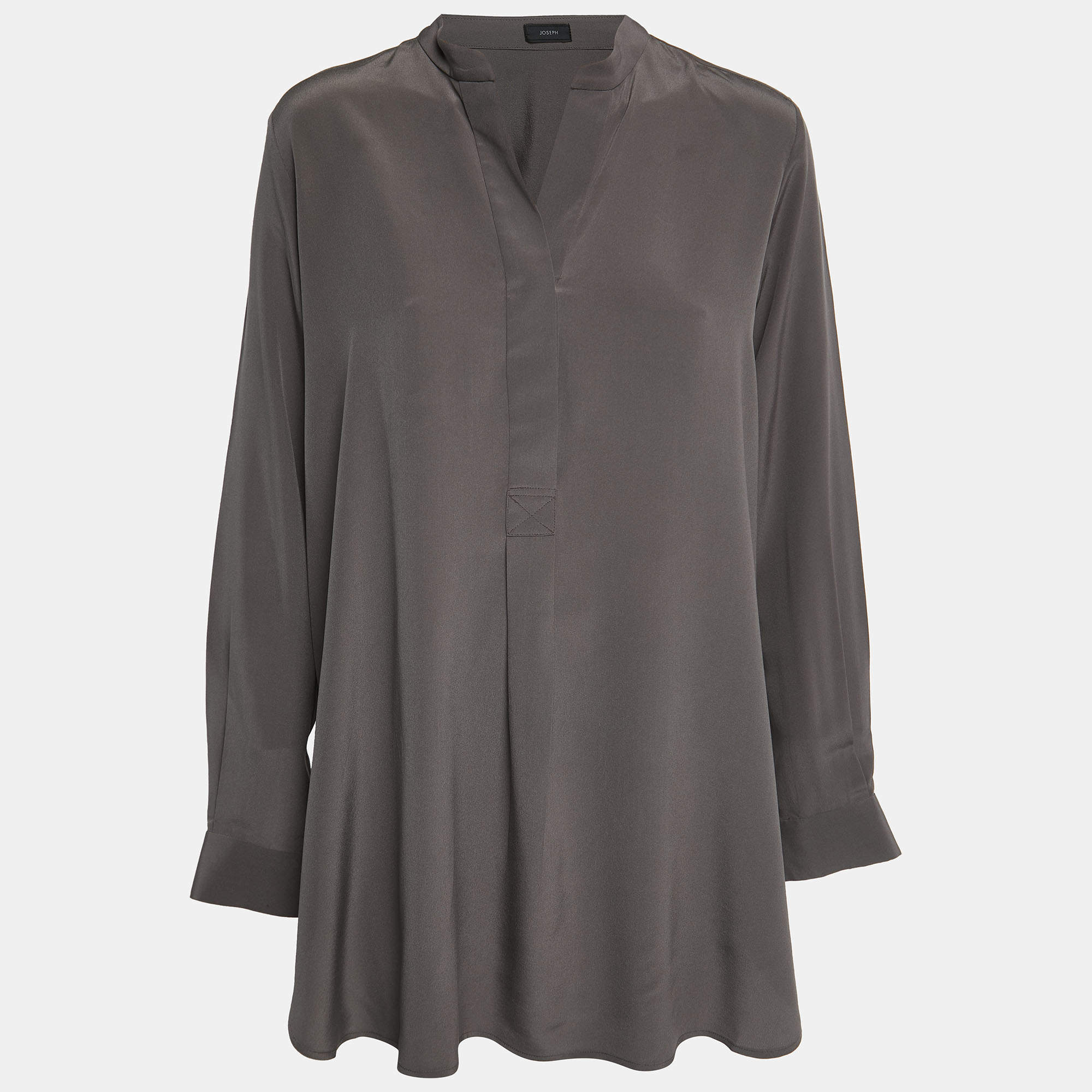 Pre Owned Joseph Grey Silk Dara Blouse M