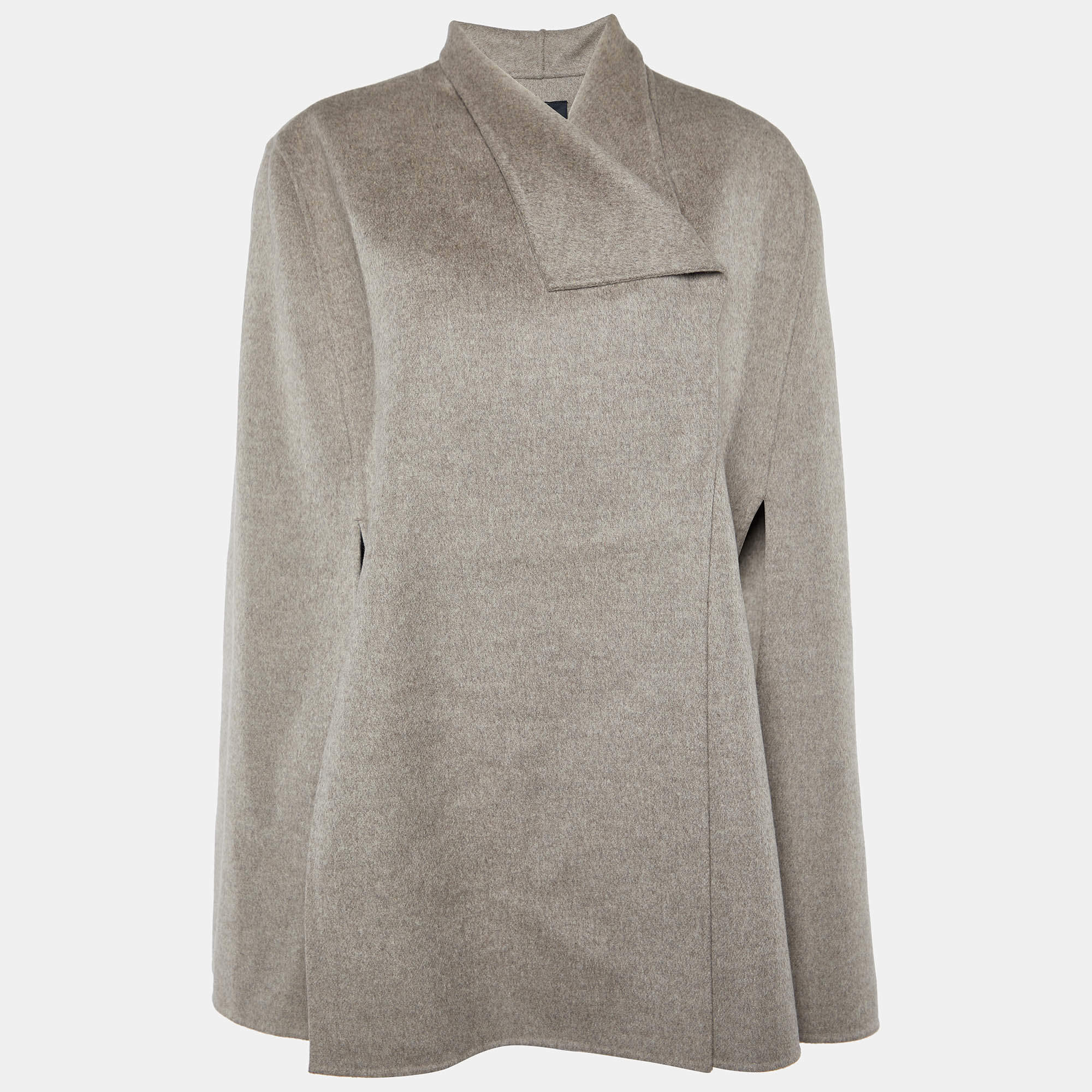 Joseph Taupe Brown Cashmere Blend Cape M
