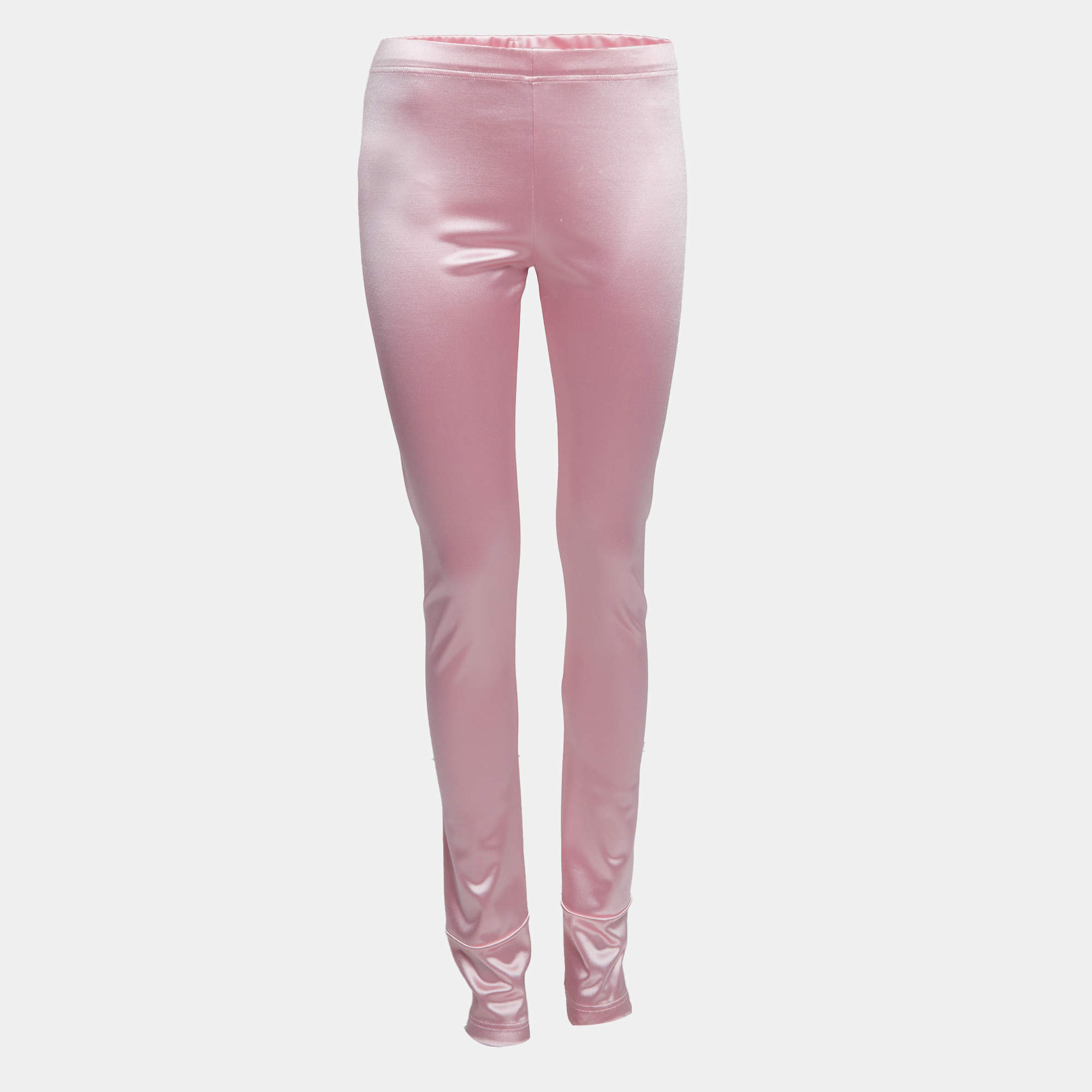 Junya Watanabe Commes Des Garcons Pink Jersey Leggings L