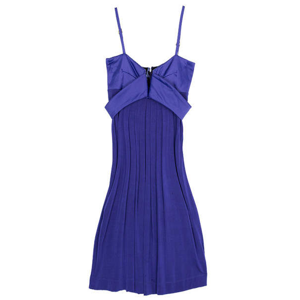 Just Cavalli Purple Empire Waist Dress M