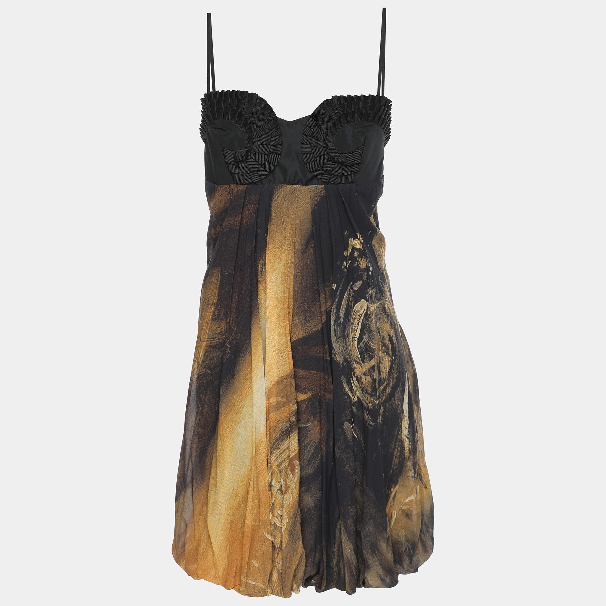 Pre Owned Just Cavalli Multicolor Silk Blend Camisole Tops L