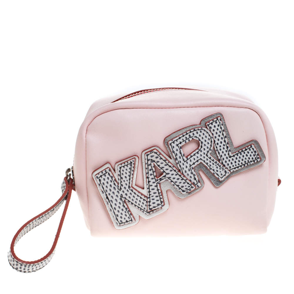 karl lagerfeld purse pink