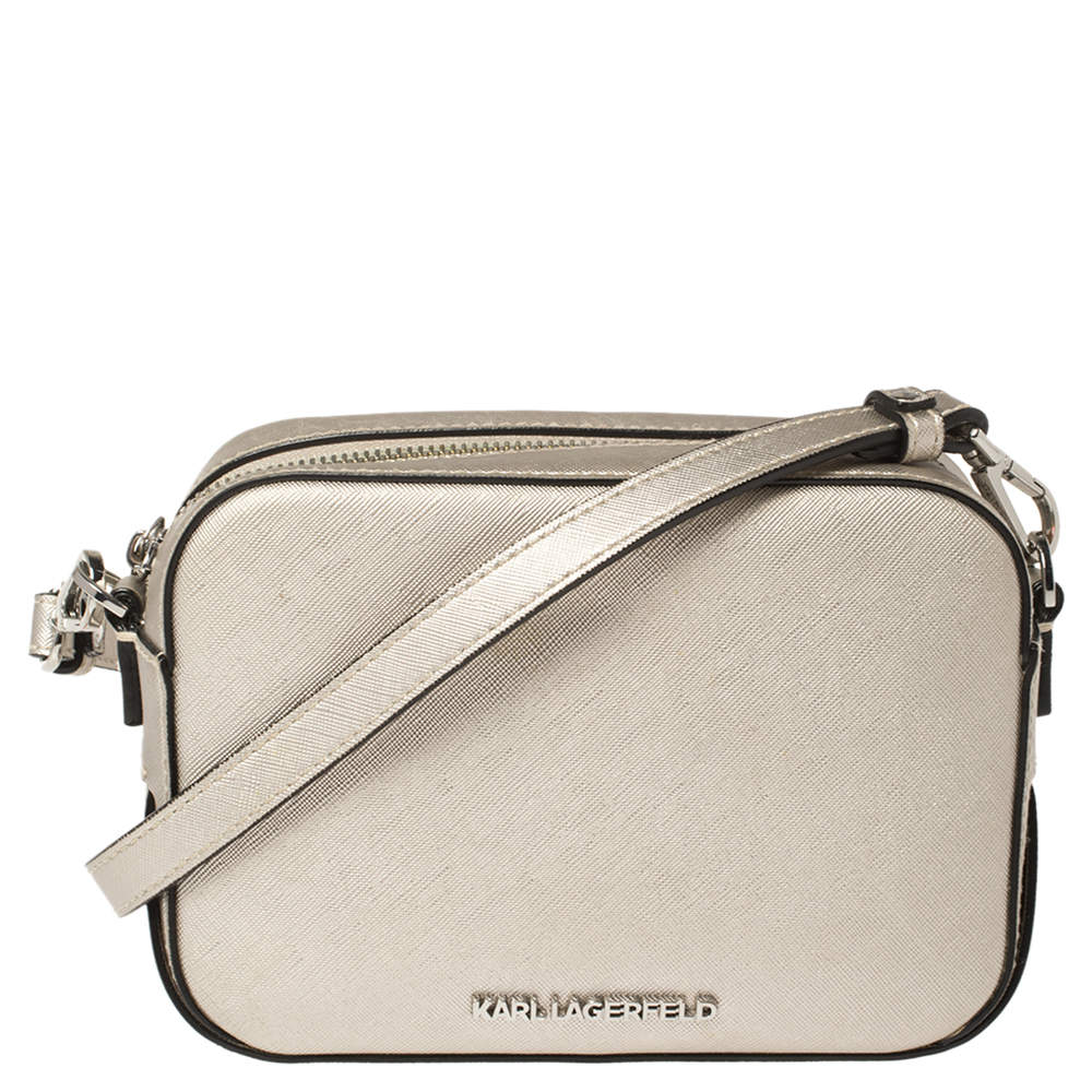 karl lagerfeld metallic bag