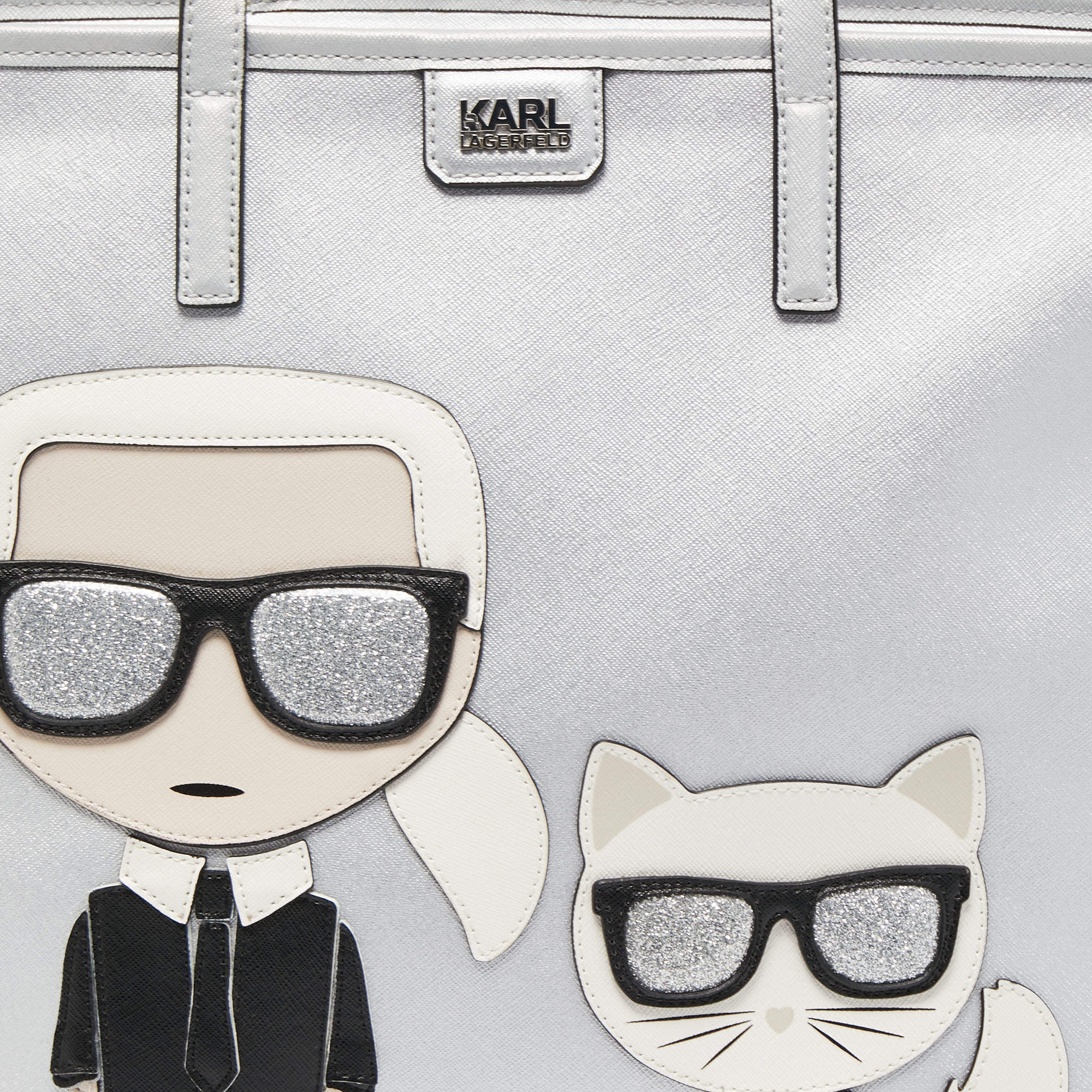 Totes bags Karl Lagerfeld - K/Ikonik Karl and Choupette tote bag - 29KW3078