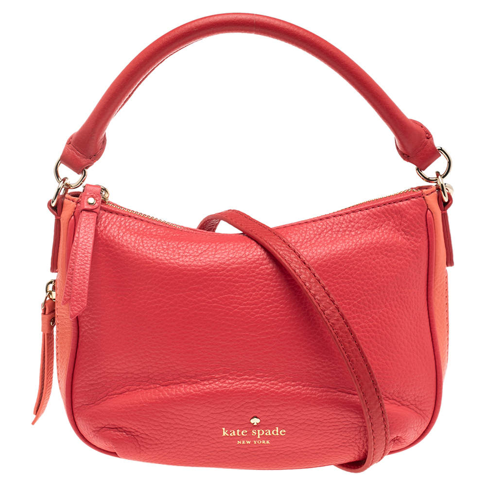 Pre Owned Kate Spade Two-Tone Leather Mini Ella Shoulder Bag