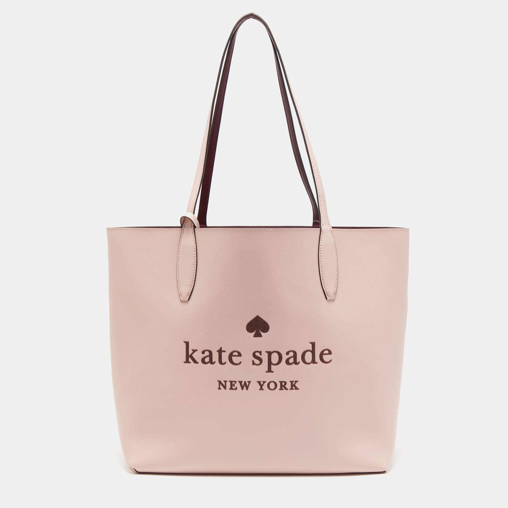 Kate Spade Rose Smoke Leather Glitter On Tote