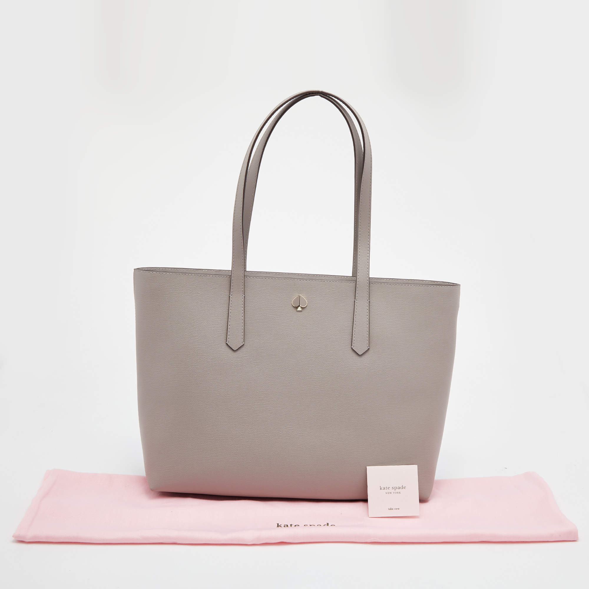 Kate Spade Light Grey Leather Large Molly Tote Kate Spade | TLC