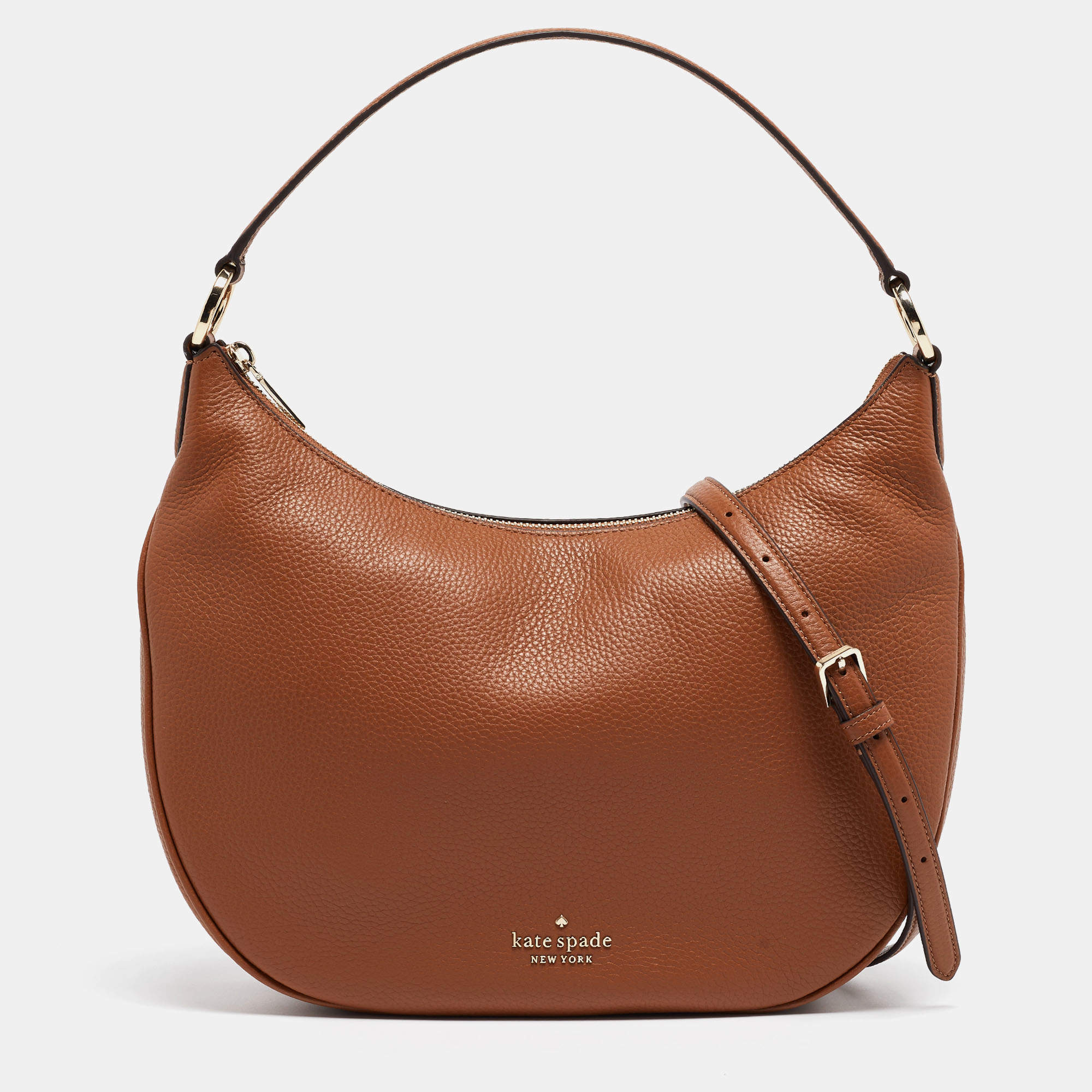 Pre Owned Kate Spade Brown Leather Weston Hobo
