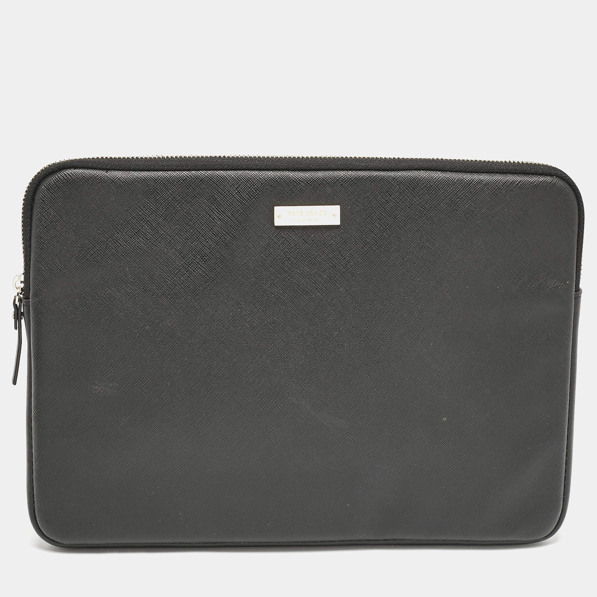 Kate Spade Black PU Leather Laptop Case   