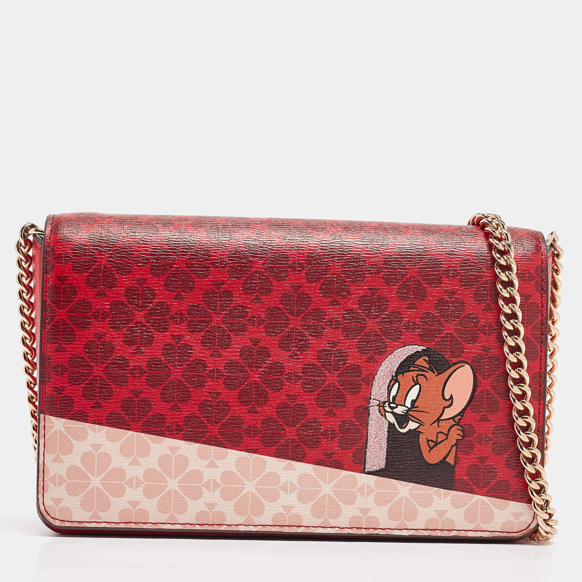 Pre Owned Kate Spade Multicolor Leather Flap Crossbody Bag