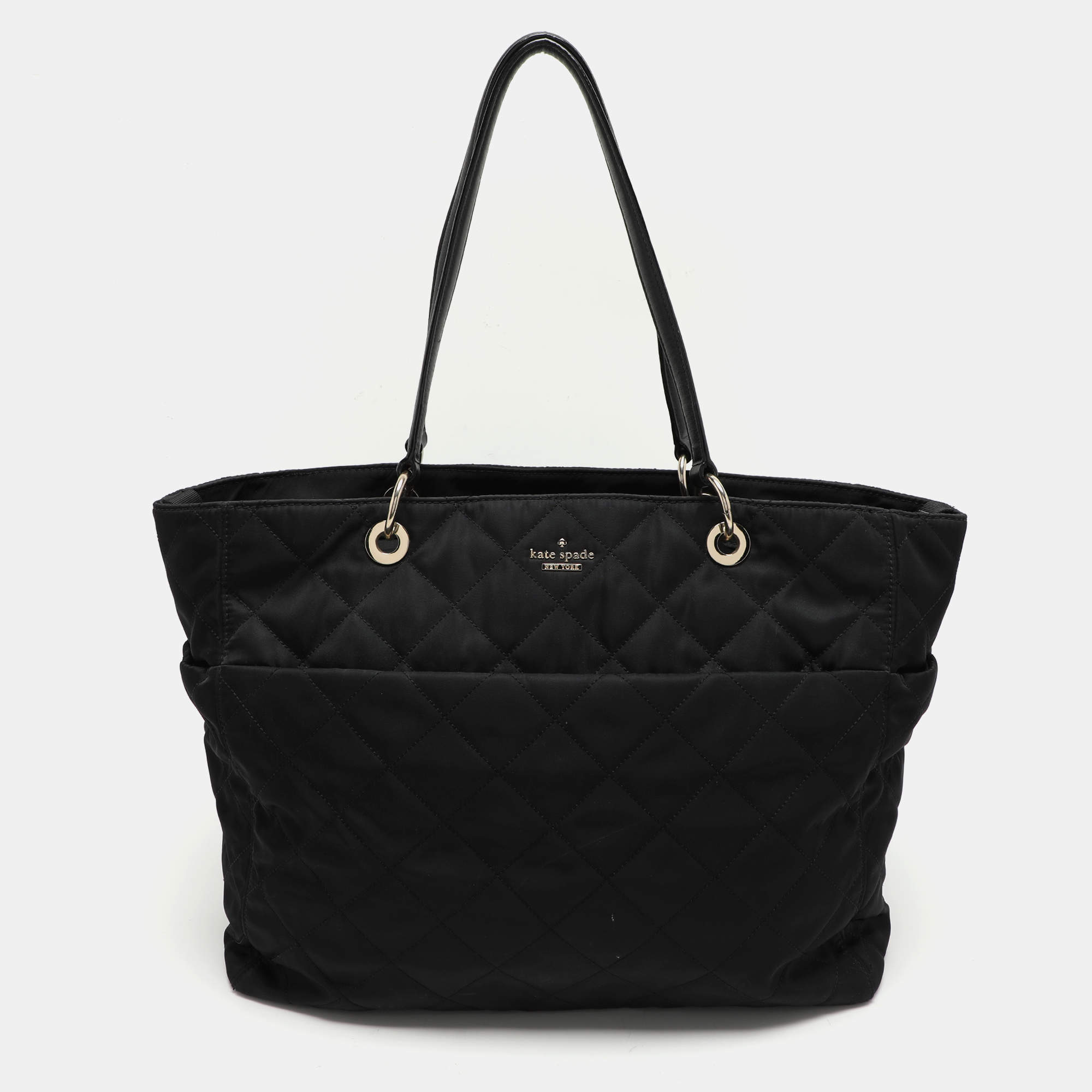 Kate Spade Black Quilted Nylon Tote