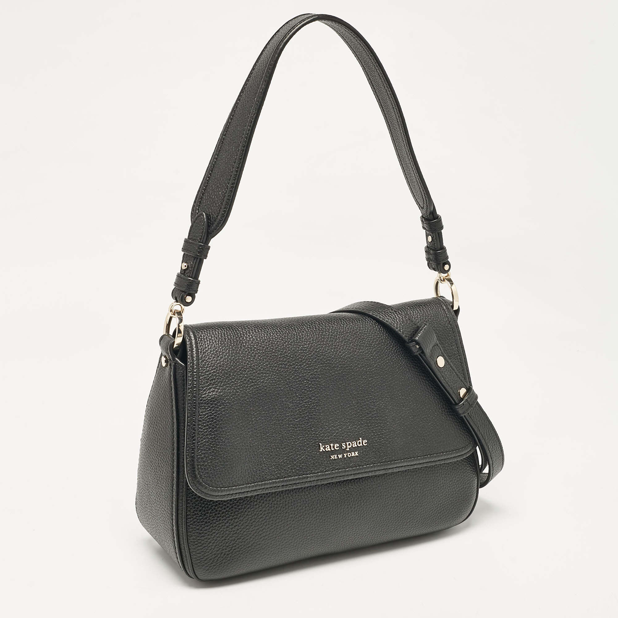 Leather crossbody bag Kate Spade Black in newest Leather