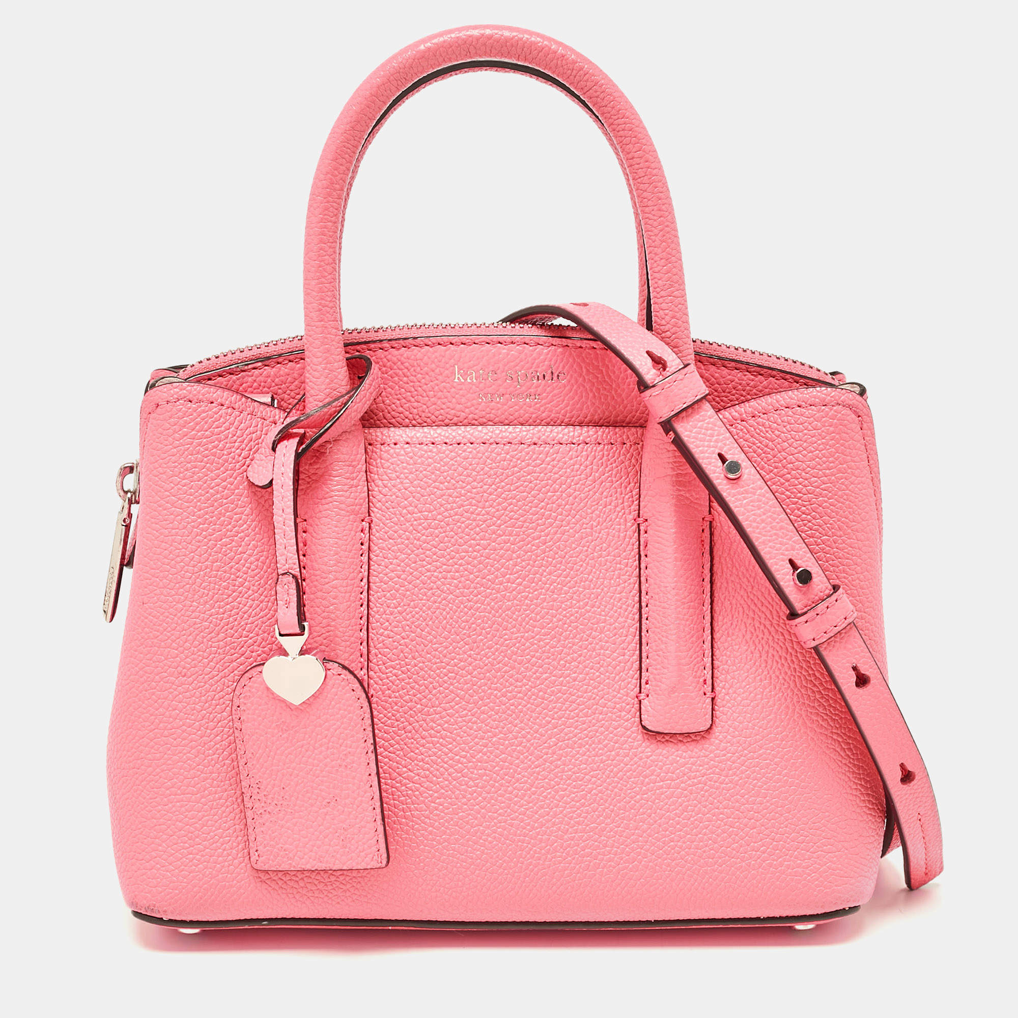 Kate Spade Peach Leather Margaux Mini Satchel 