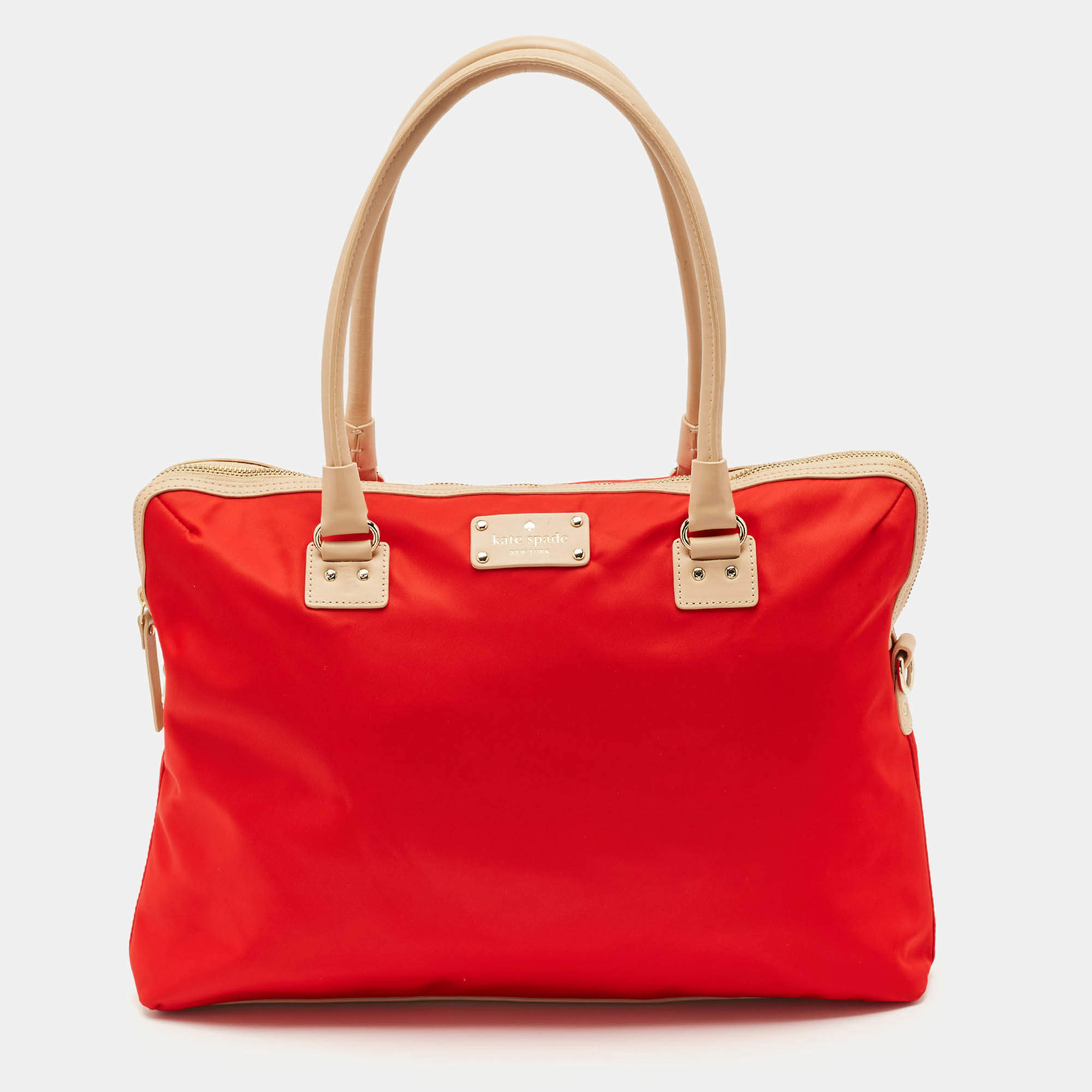 Kate Spade Red Nylon Kennedy Park Calista Laptop Bag
