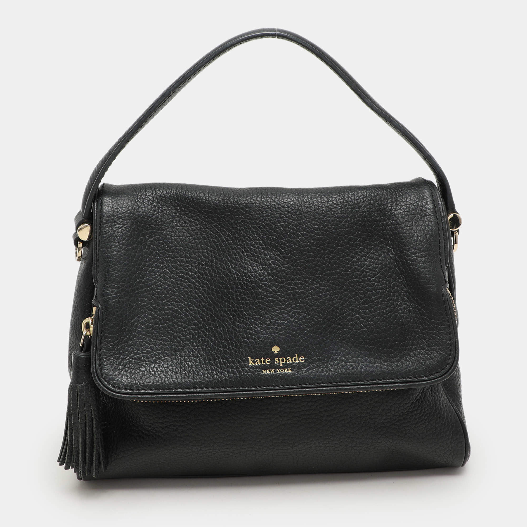 Pre Owned Kate Spade Black Leather Chester Street Shoulder Bag