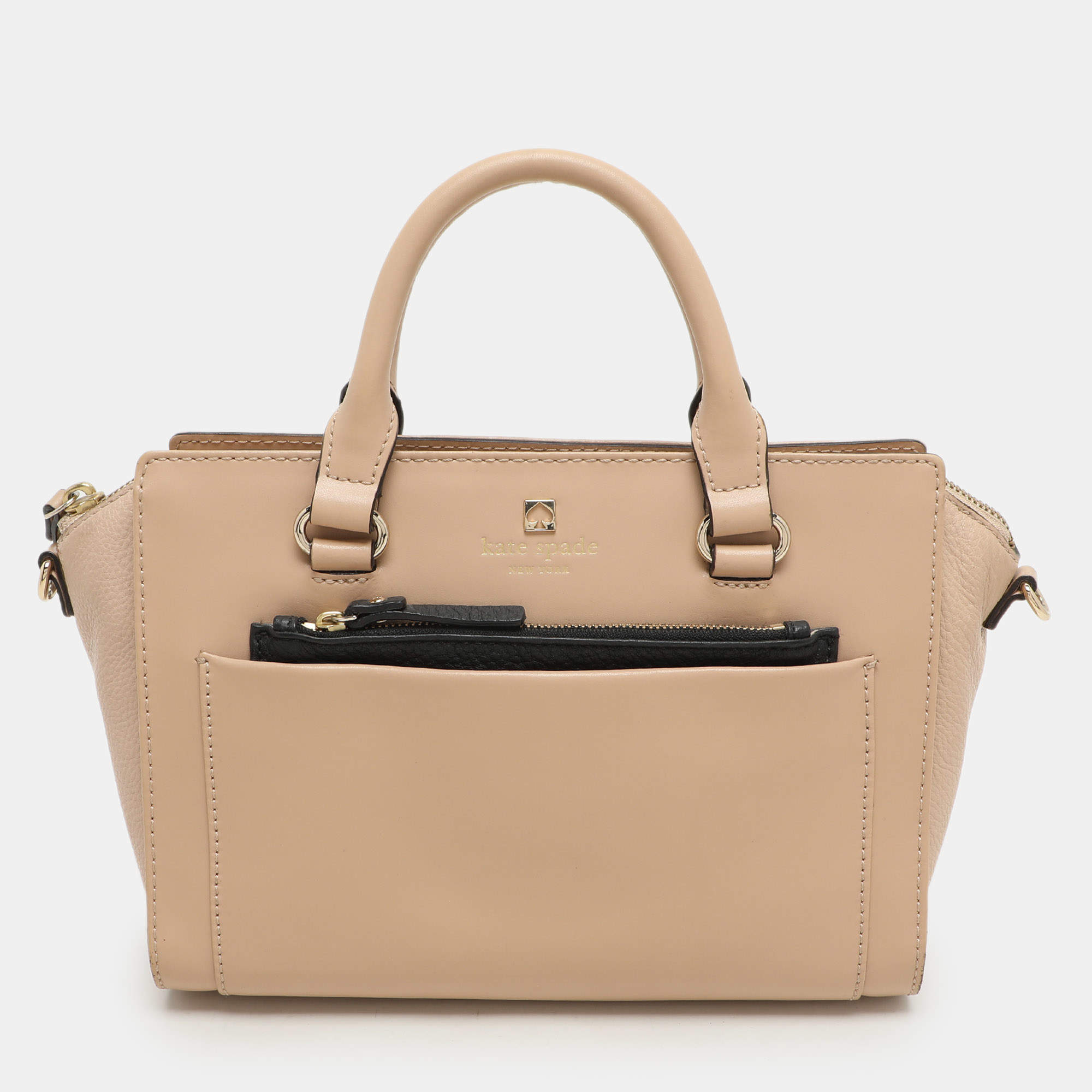 Kate Spade Beige Leather Satchel