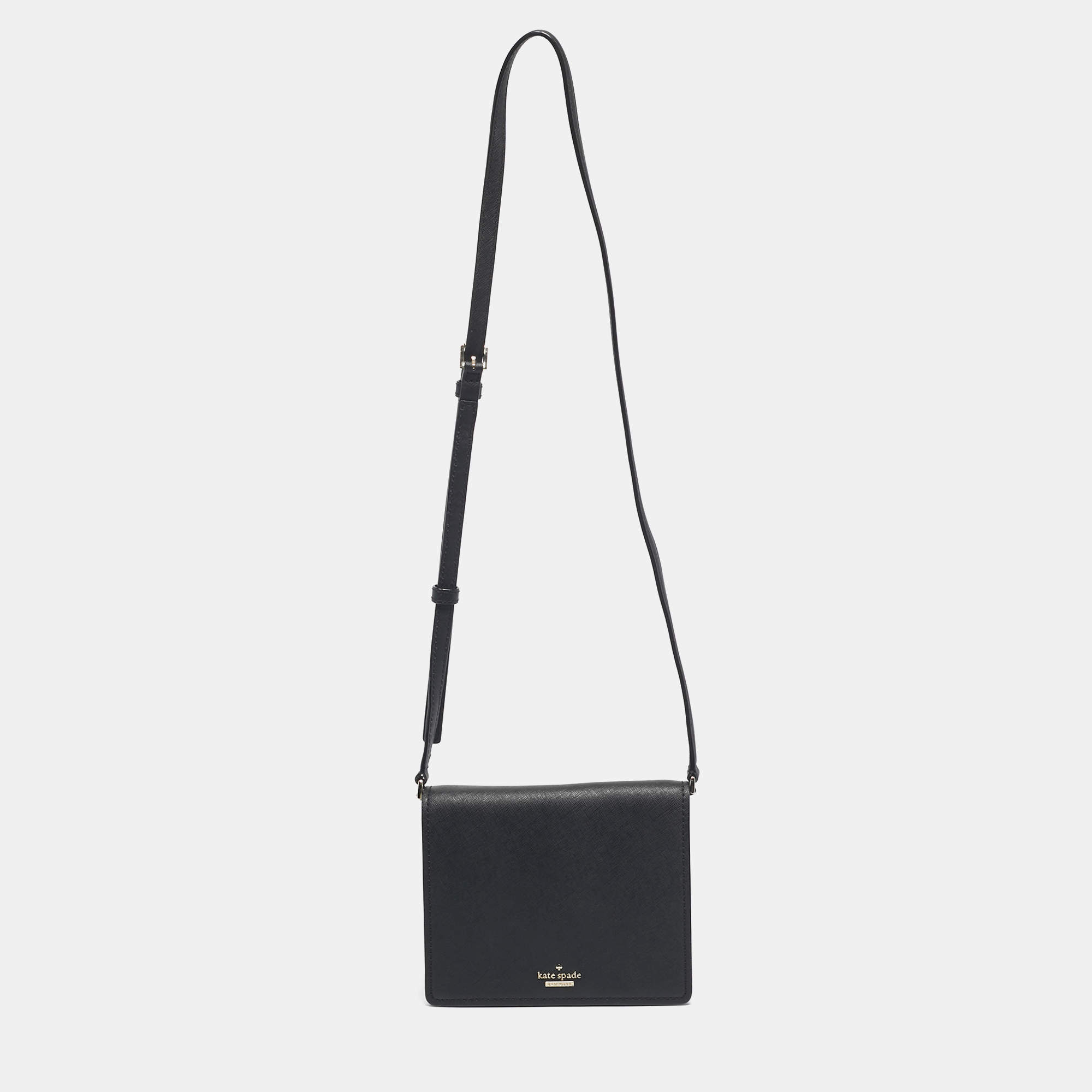 Pre Owned Kate Spade Black Leather Cameron Street Dody Crossbody Bag