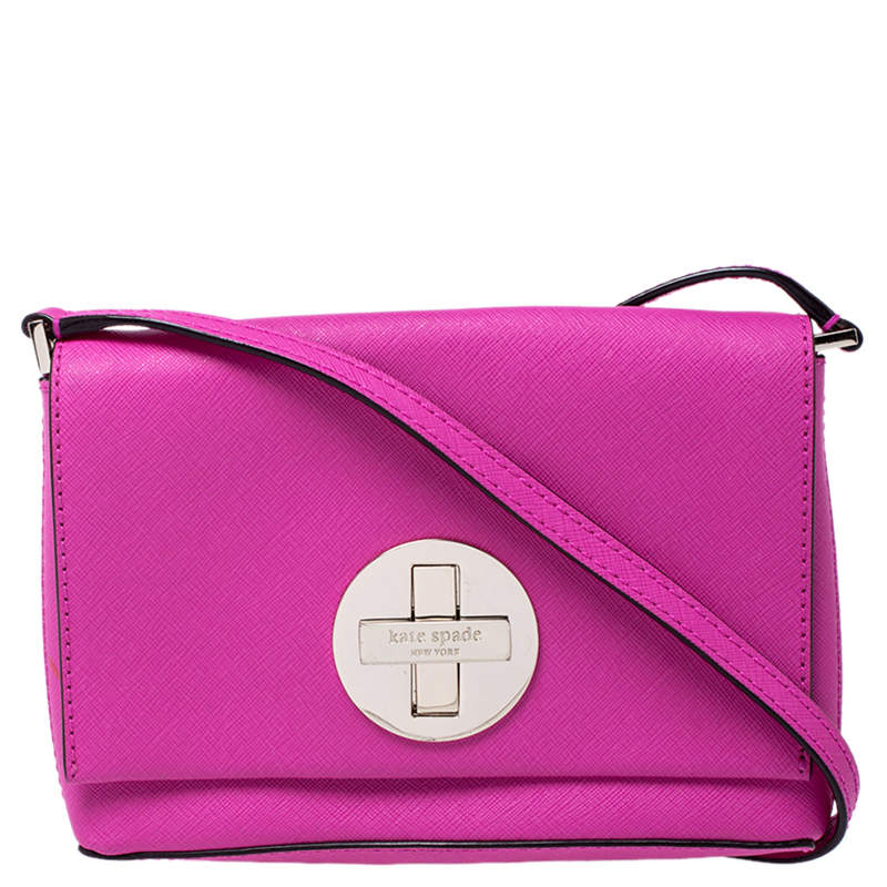 Kate Spade Bright Pink Leather Crossbody