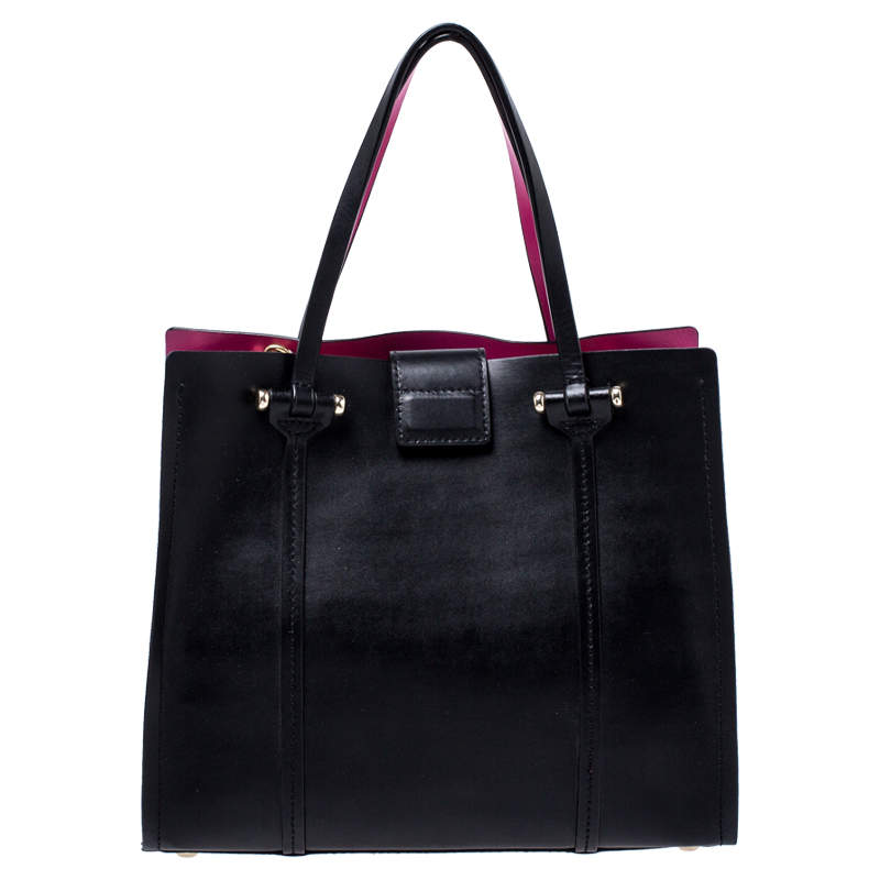 Kate Spade Black/Pink Leather Annelle Arbour Hill Tote Kate Spade | TLC