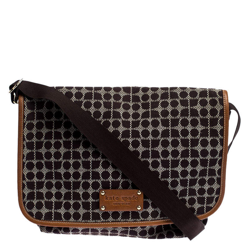 Kate Spade Black Signature Noel Messenger Bag