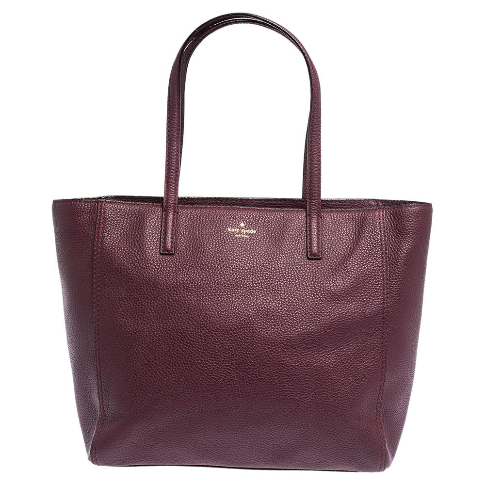 BRAND NEW Kate Spade medium-sized tote bag maroon... - Depop