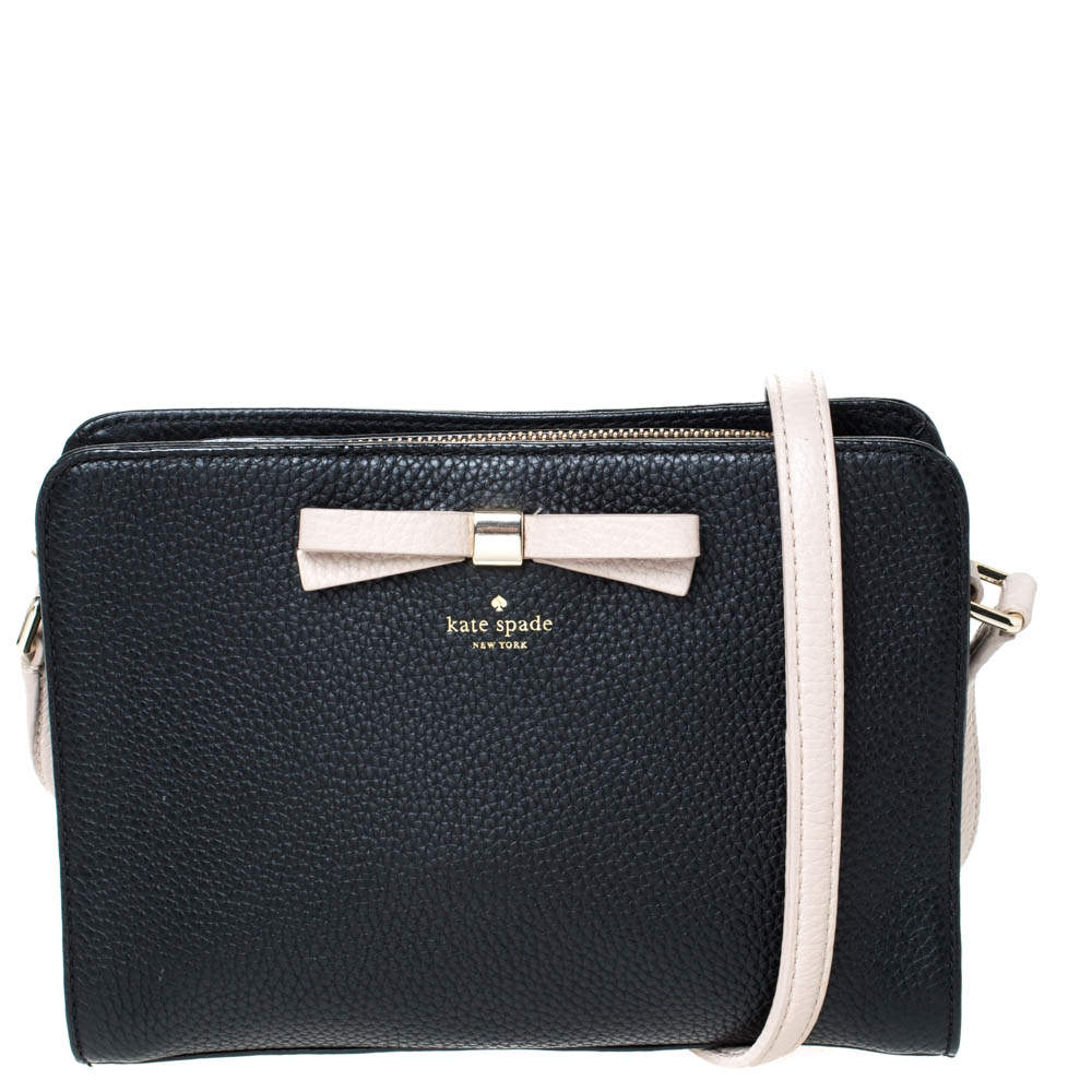 Kate Spade Black/Pink Leather Street Fannie Crossbody Bag Kate Spade | TLC